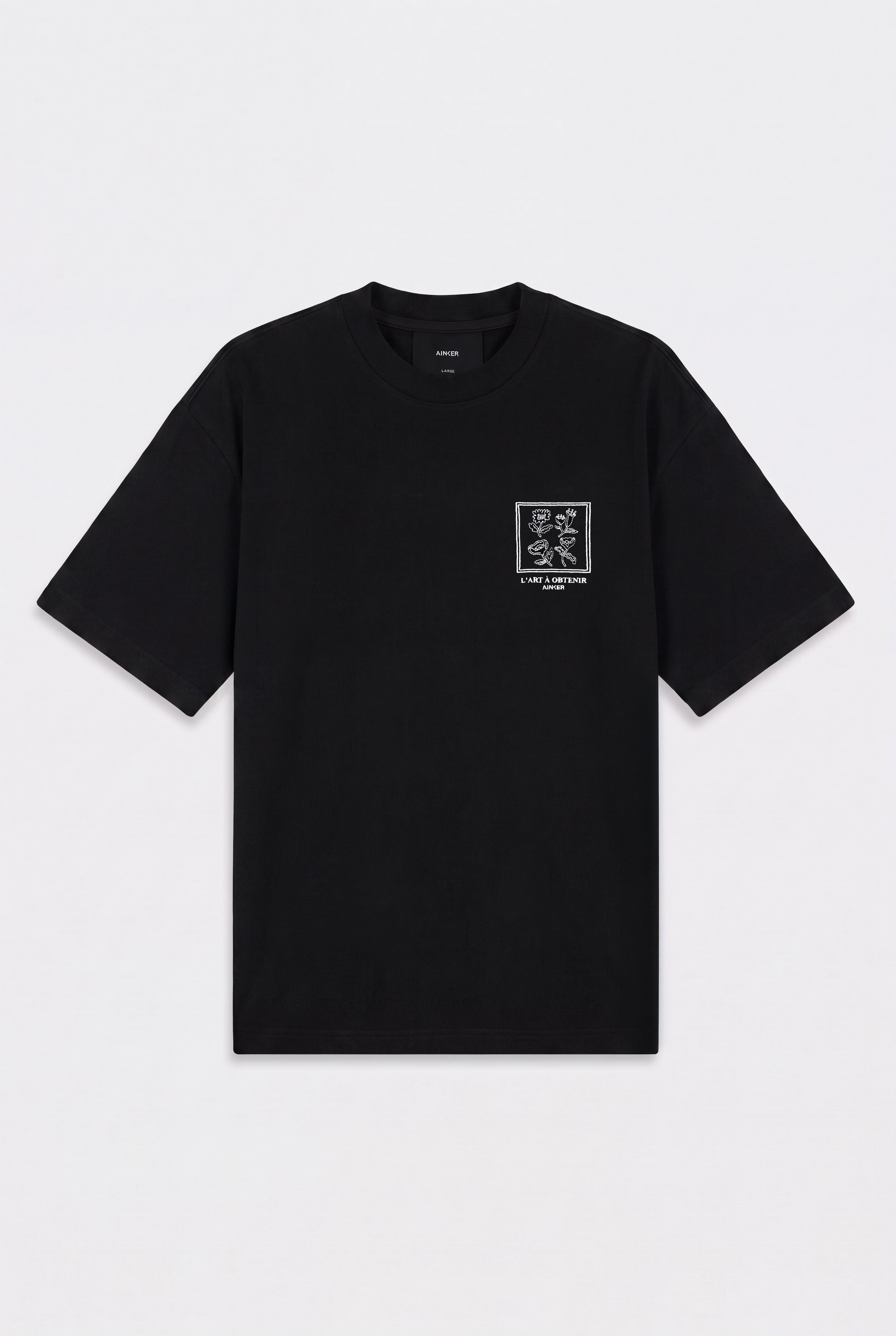 חולצה קצרה Mercerized 1149 Black