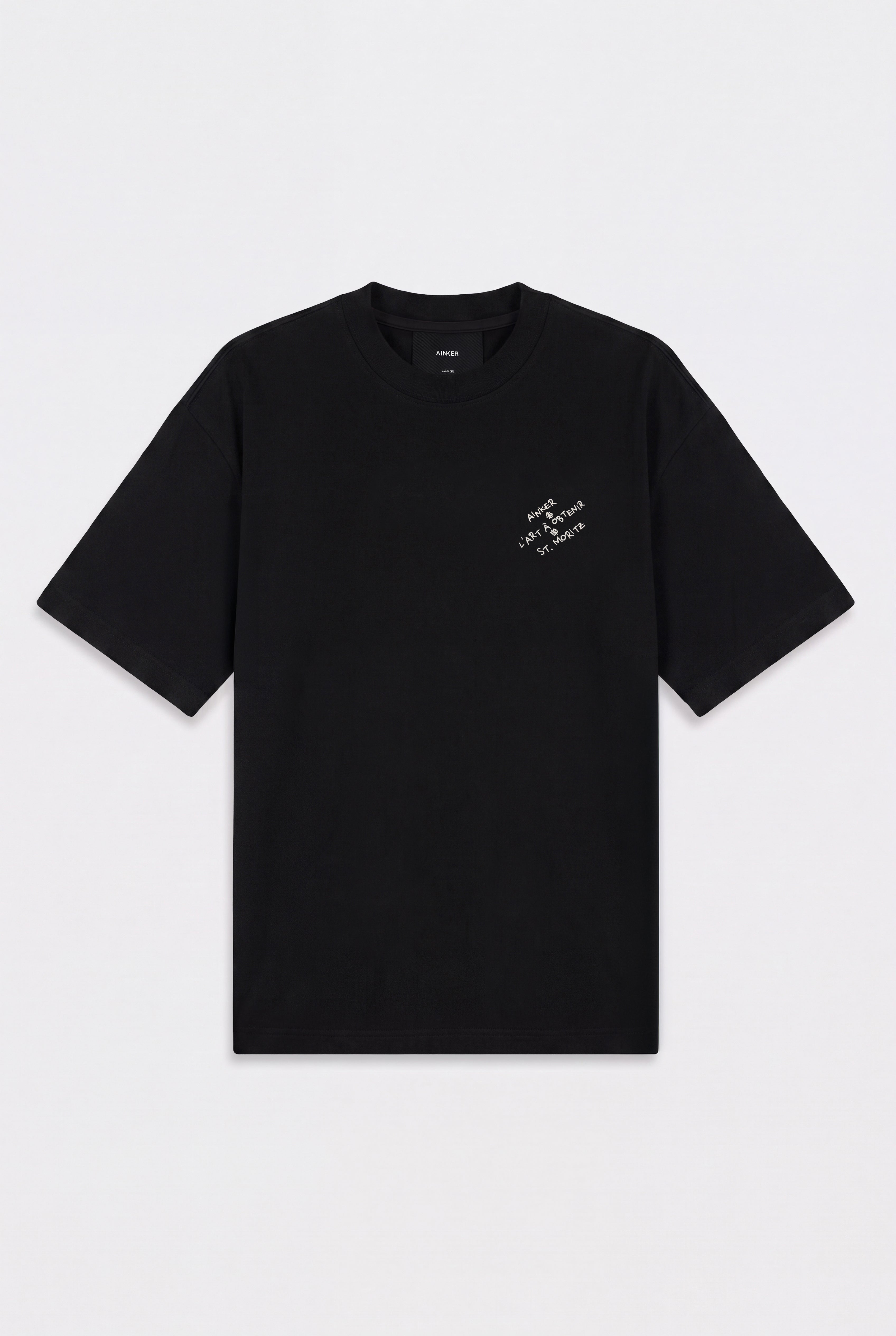 חולצה קצרה Mercerized 1139 Black