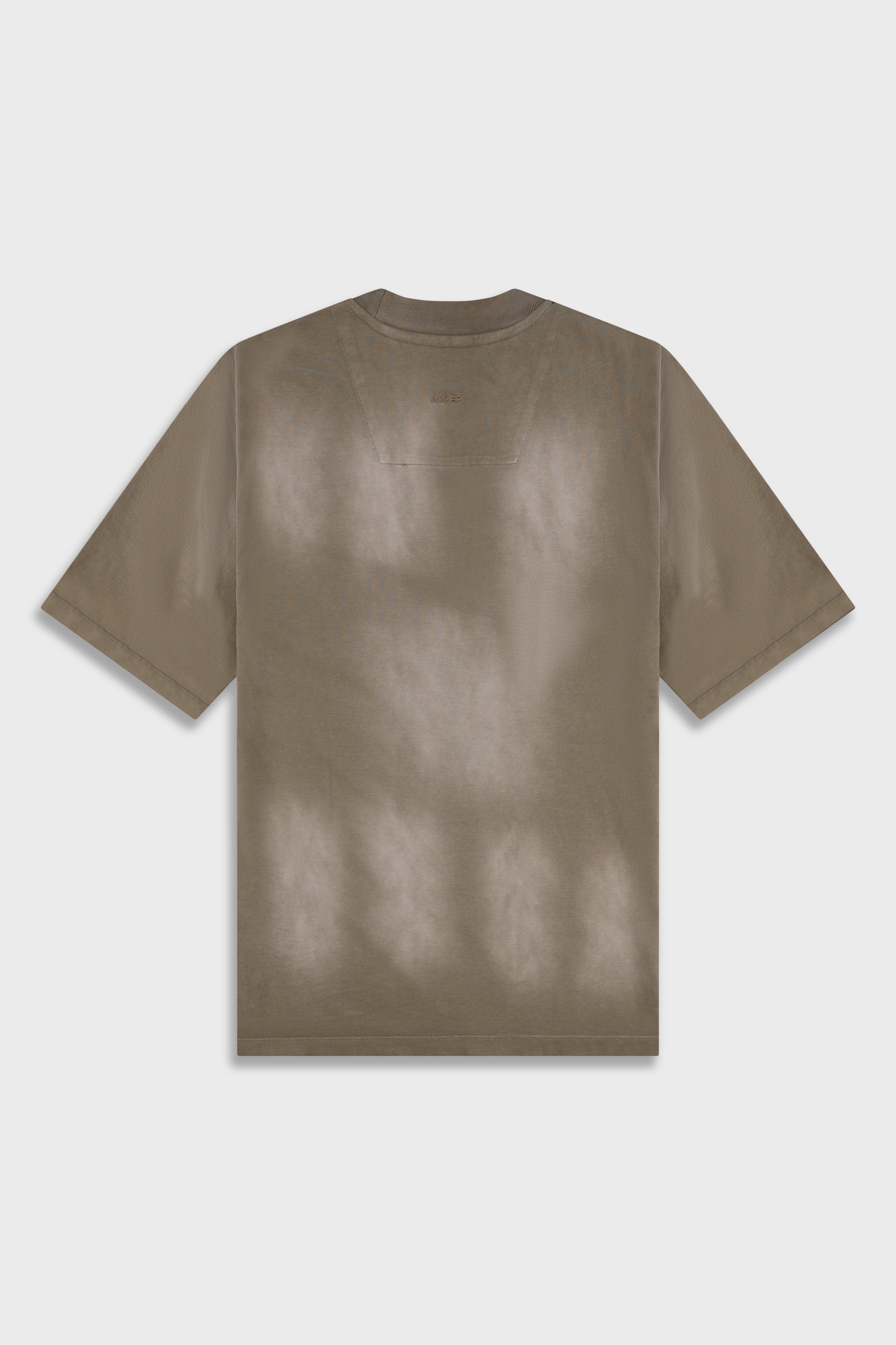 חולצת טישרט כותנה Wash 856 חום - Ainker