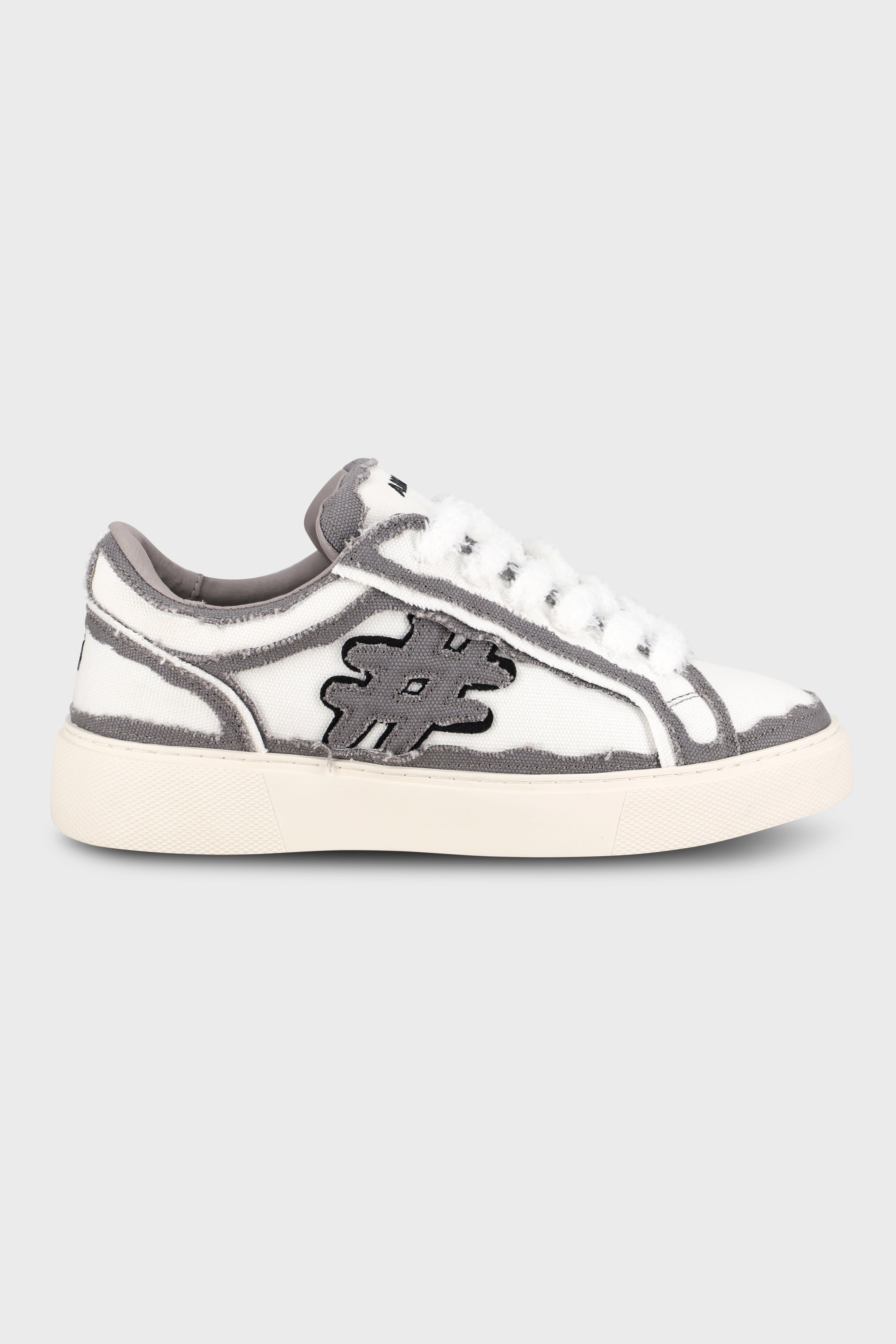 סניקרס Pivot White Gray Canvas