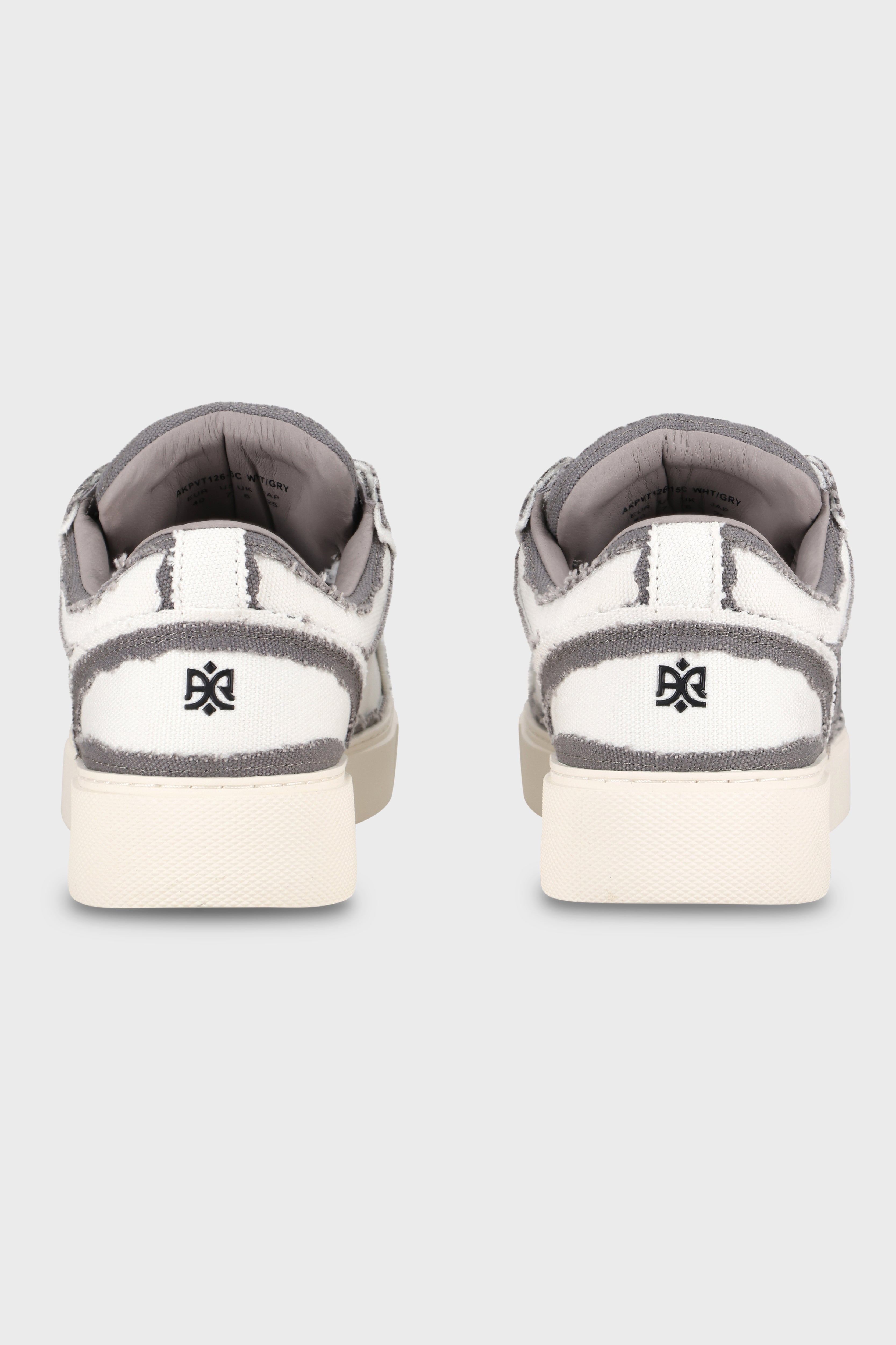 סניקרס Pivot White Gray Canvas