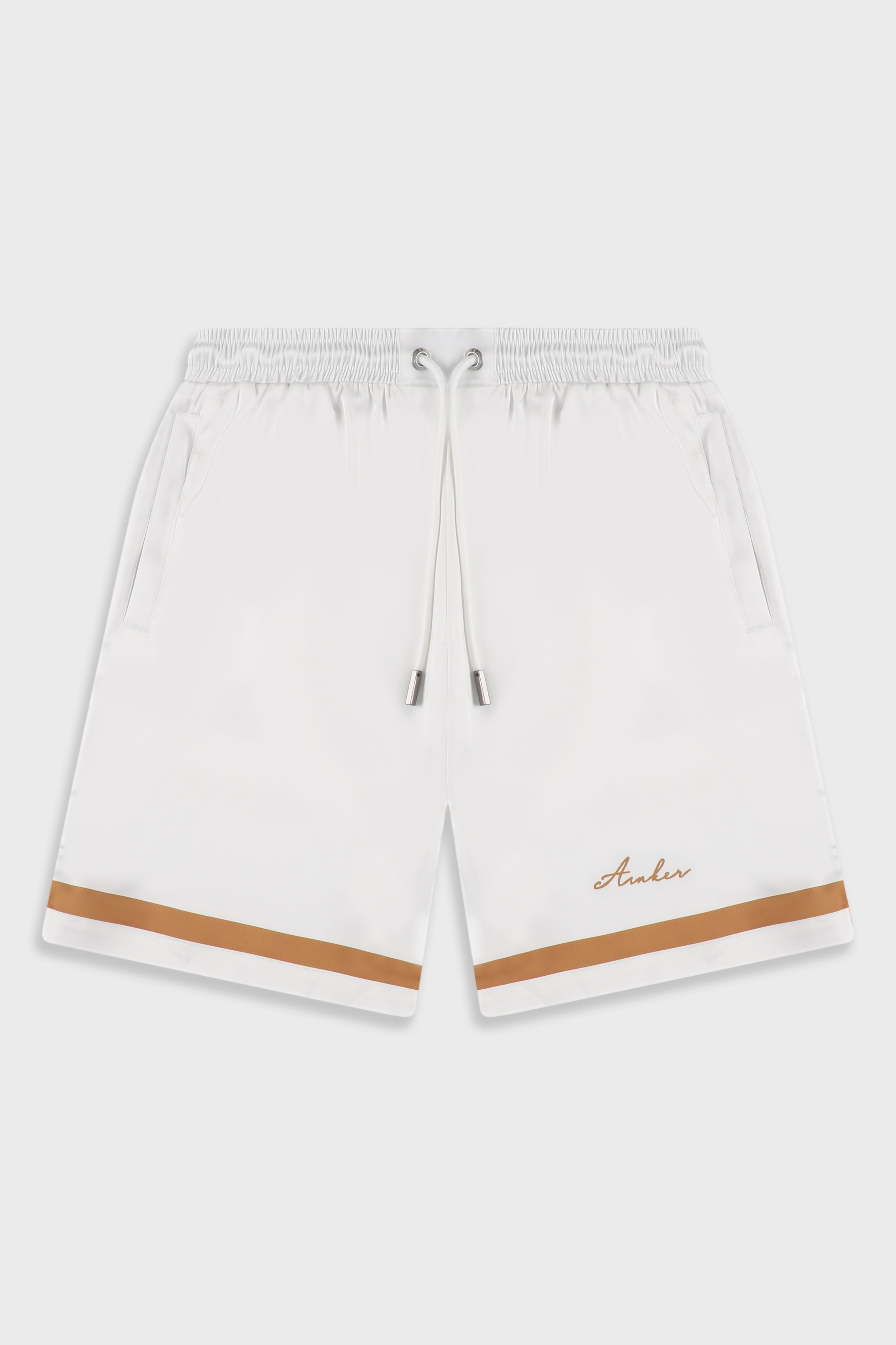 מכנס קצר Satin 841 White Orange