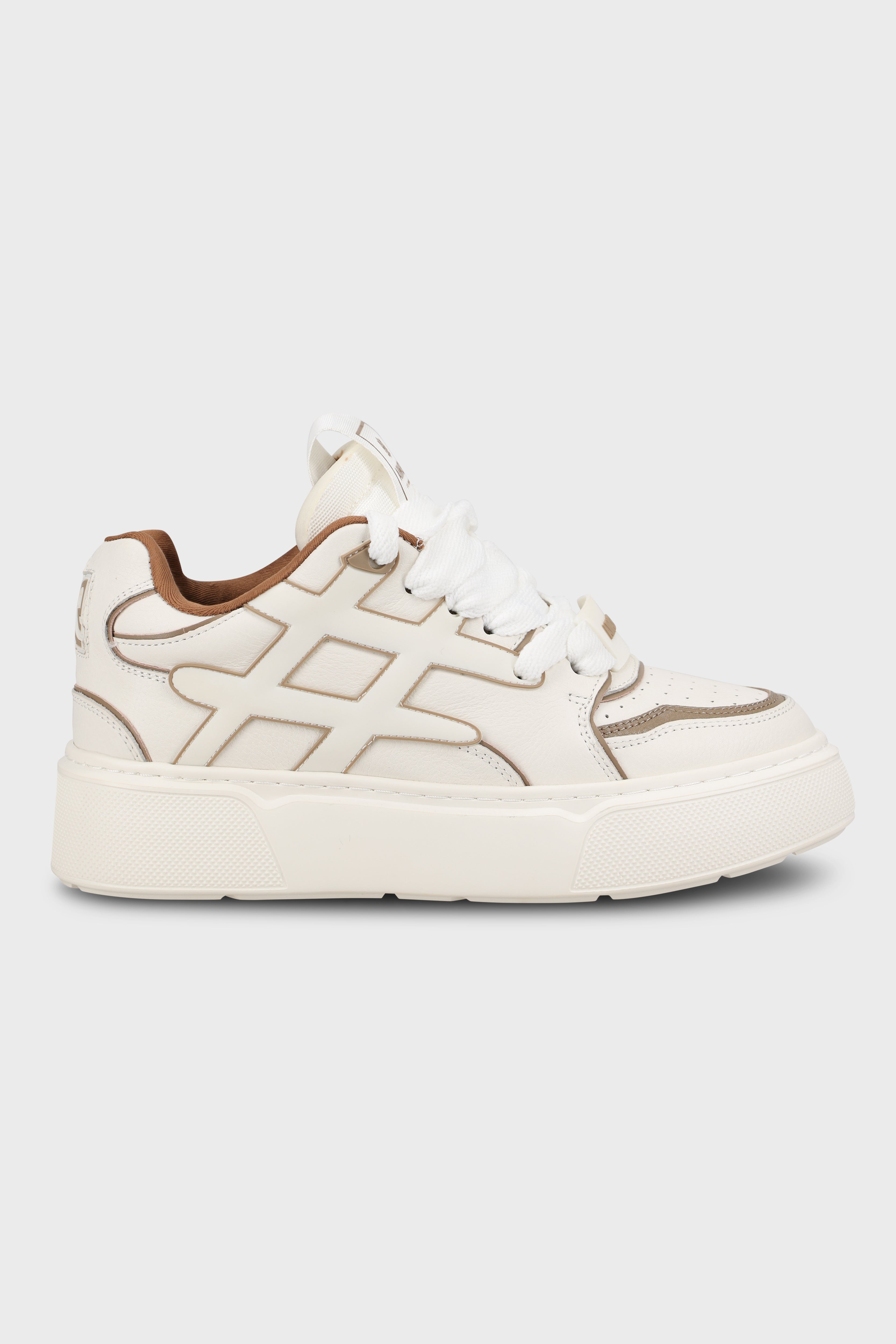 סניקרס Backdoor Leather White Mocha