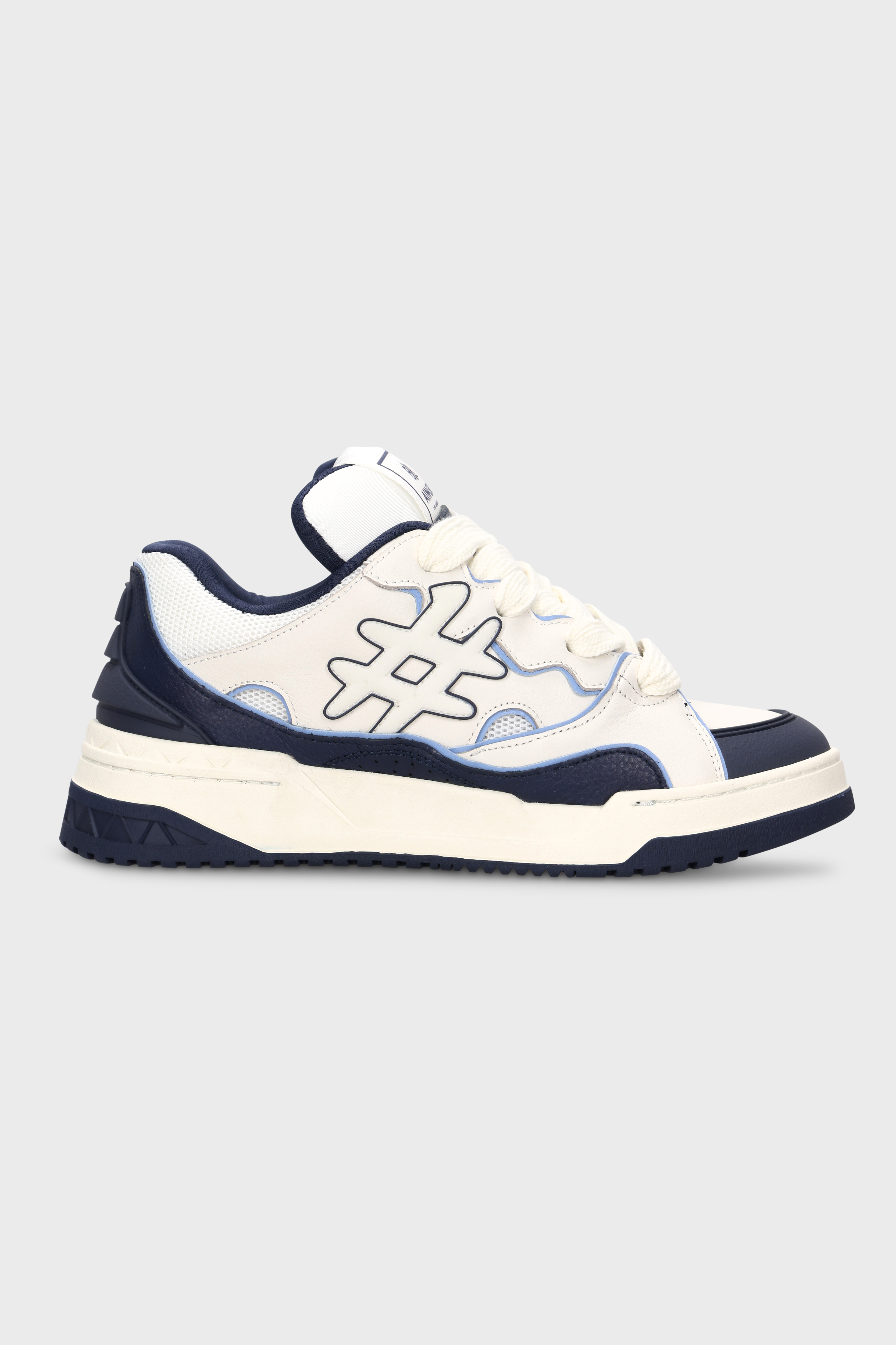 סניקרס Baseline Leather White Blue