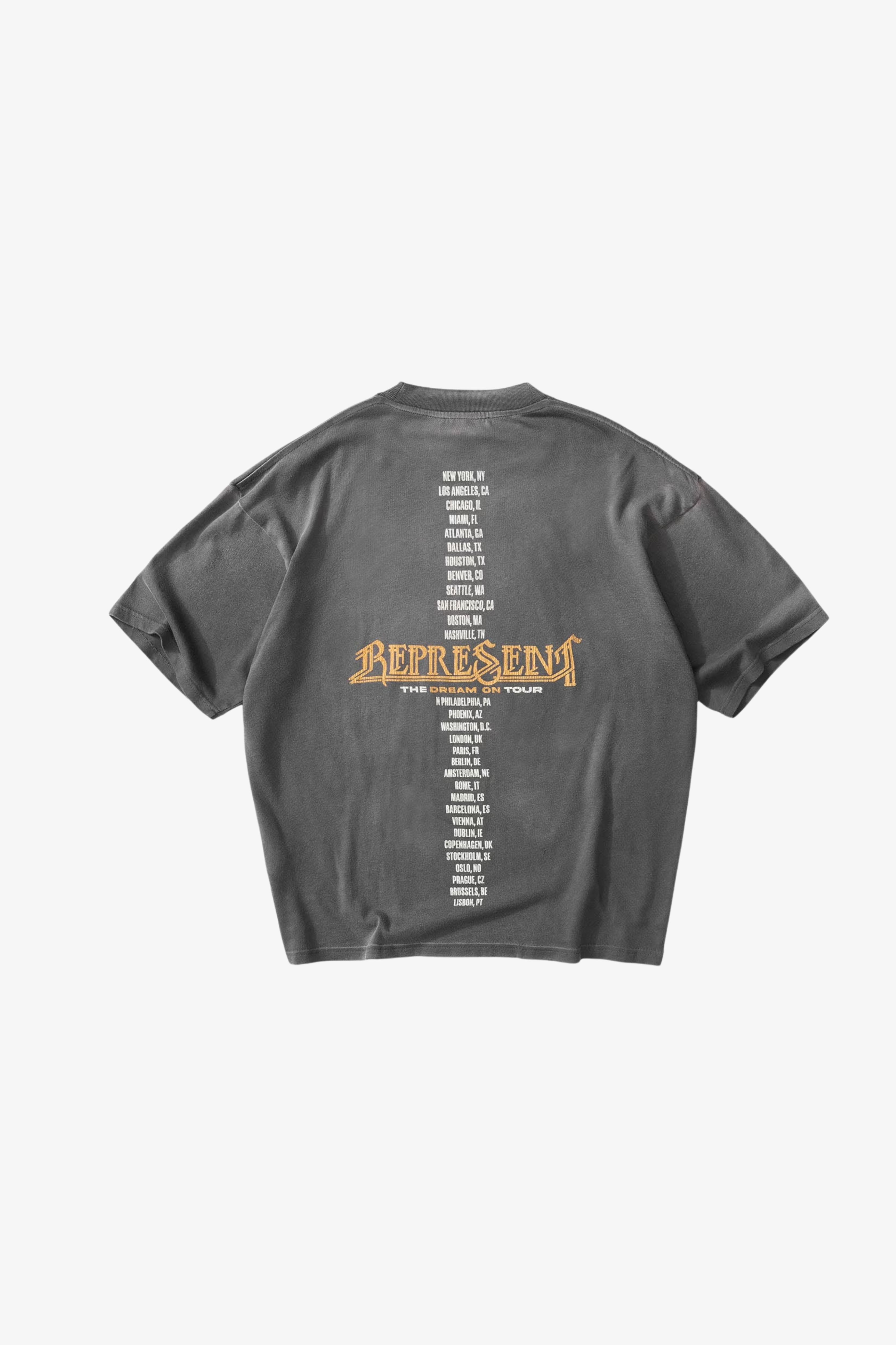 טי שירט Represent Golden Tour אפור דהוי
