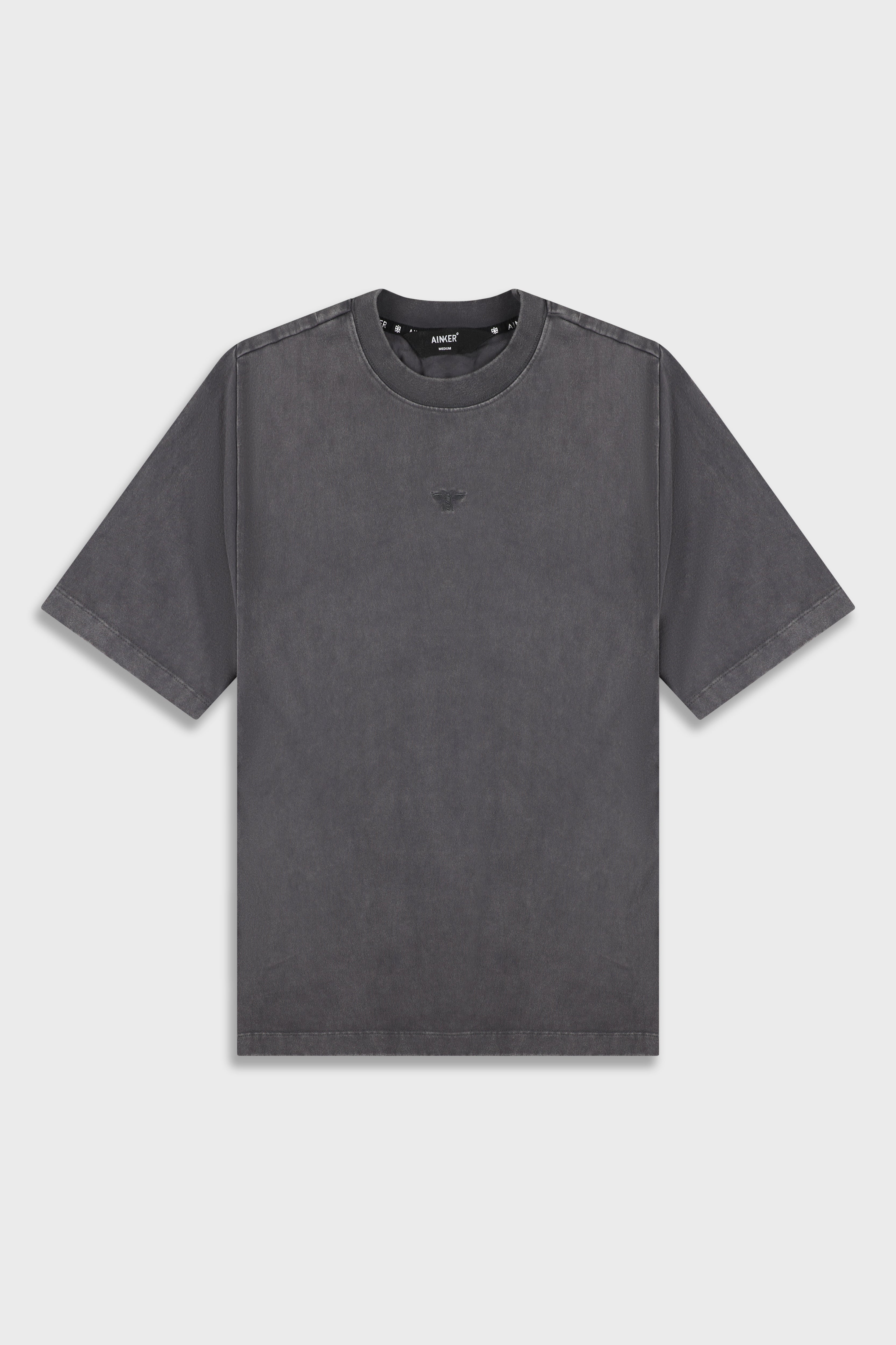 חולצה קצרה Cotton Wash 856 D.Gray