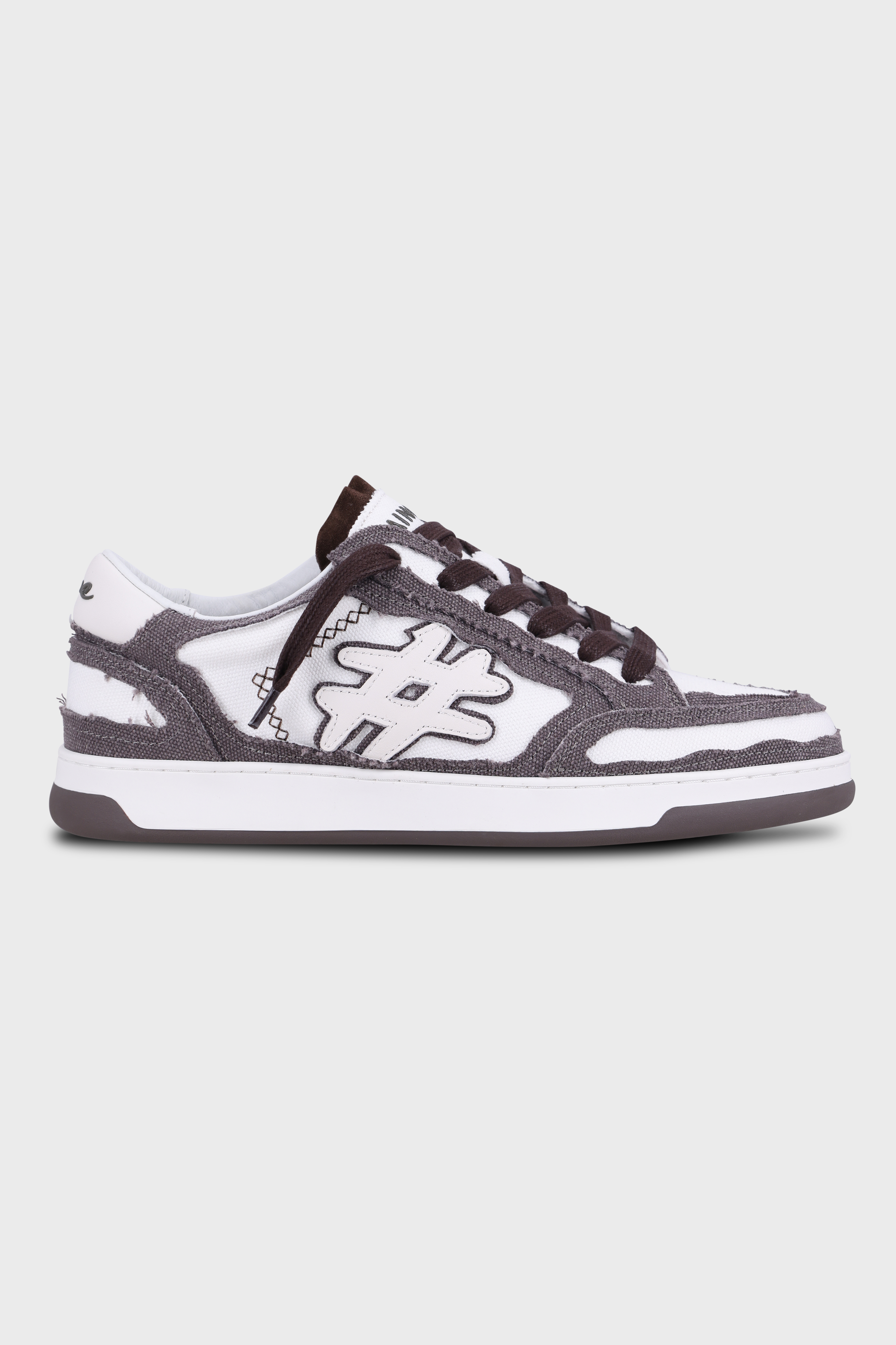 סניקרס Lay Up Canvas White Gray