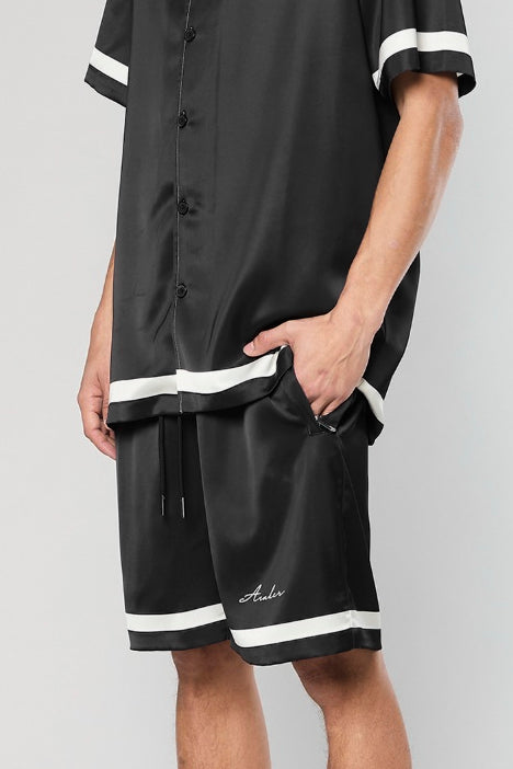 מכנס קצר Satin 841 Black