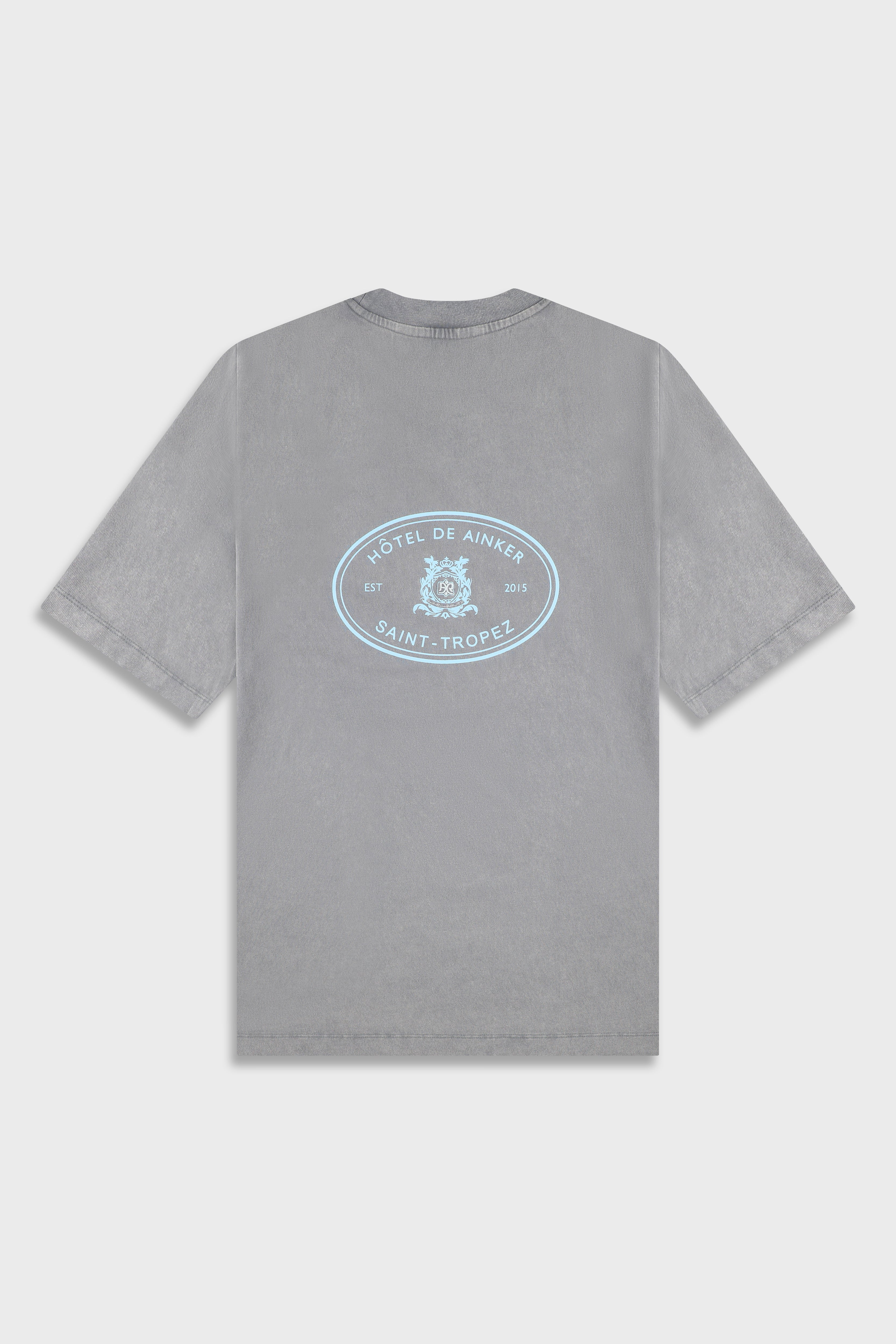 חולצה קצרה Cotton Wash 740 L.Gray