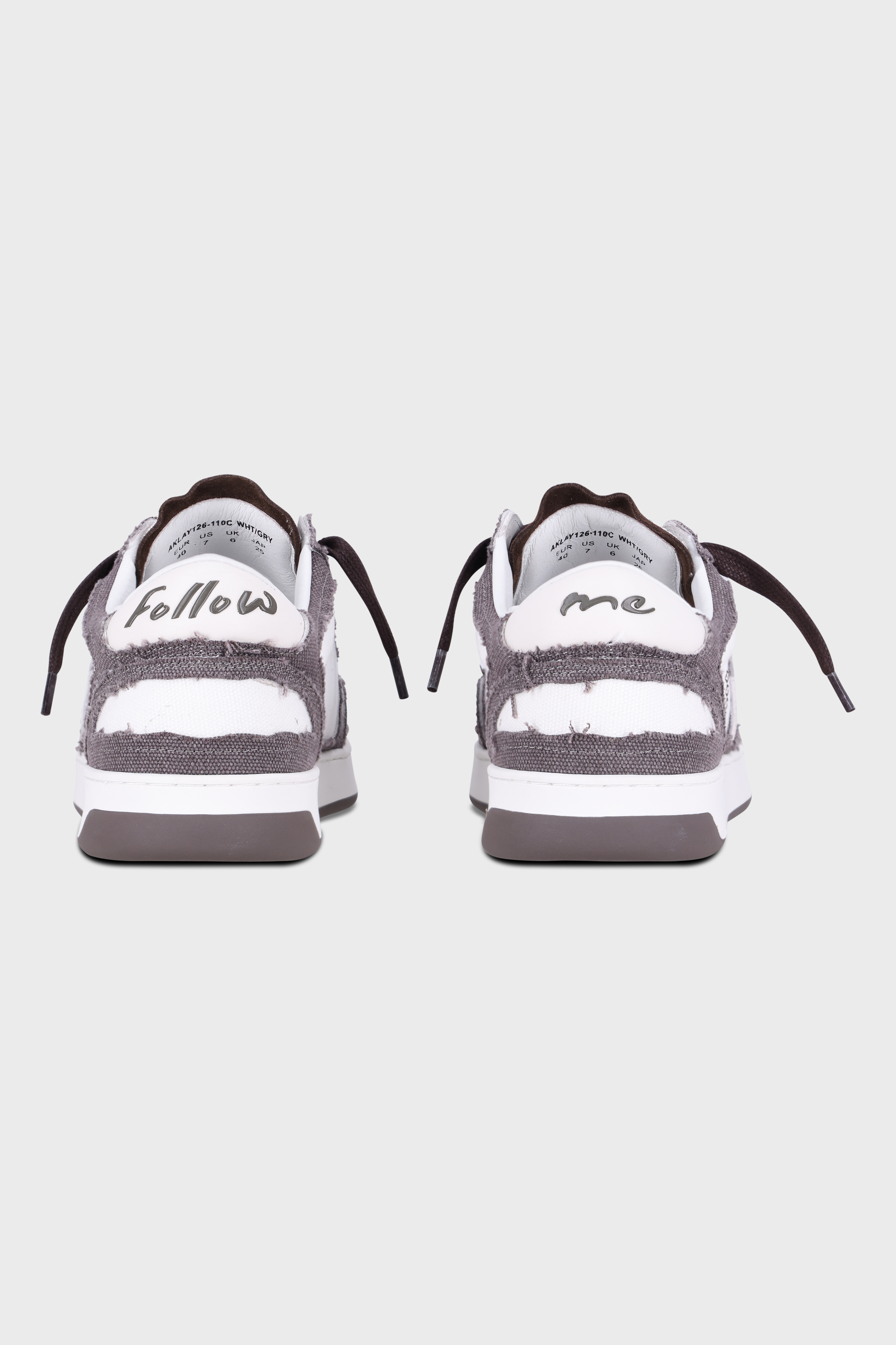 סניקרס Lay Up Canvas White Gray