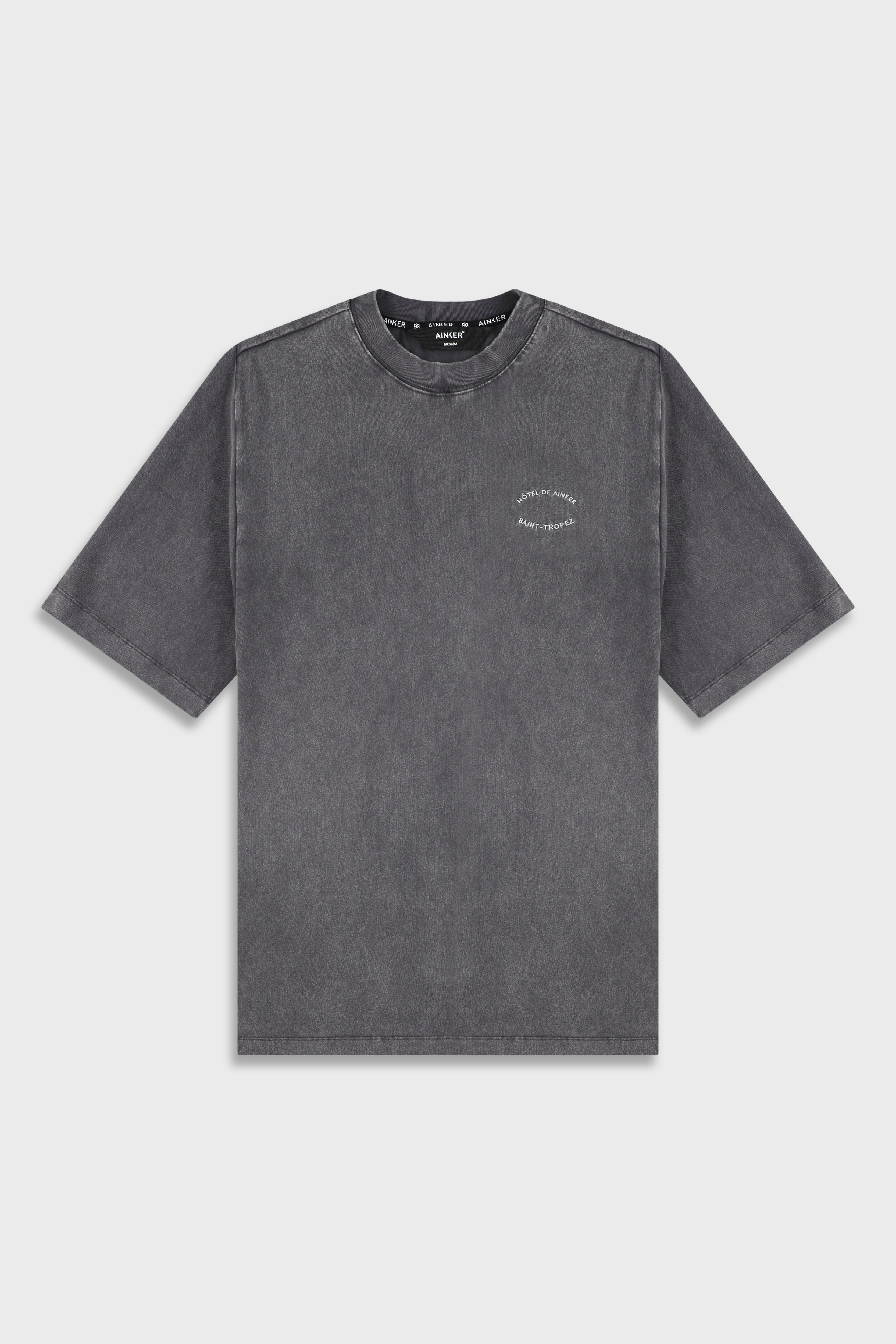 חולצה קצרה Cotton Wash 740 D.Gray