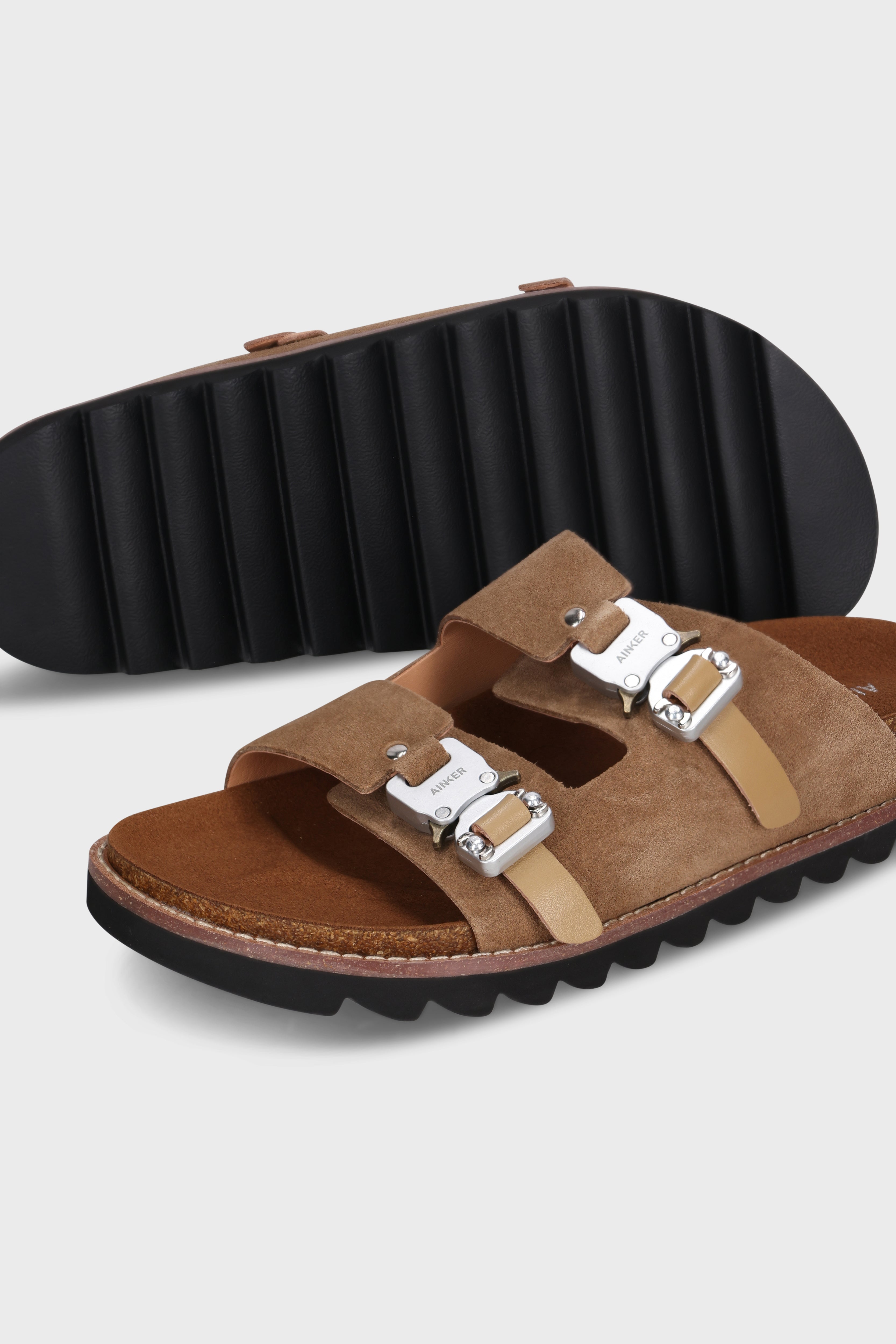 נעליים Swish Buckle Mocha Suede