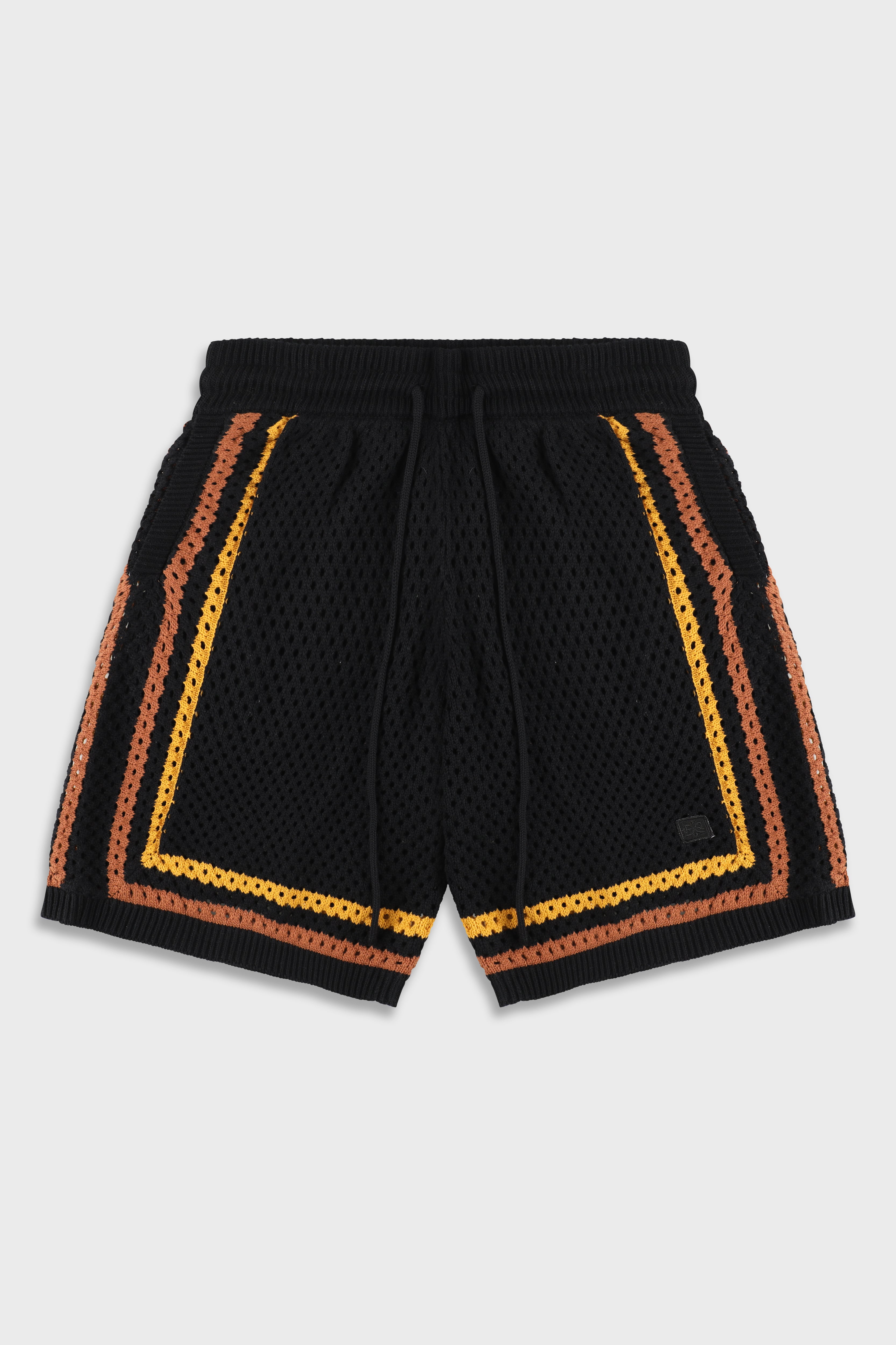 מכנס קצר Black Orange Mesh 804