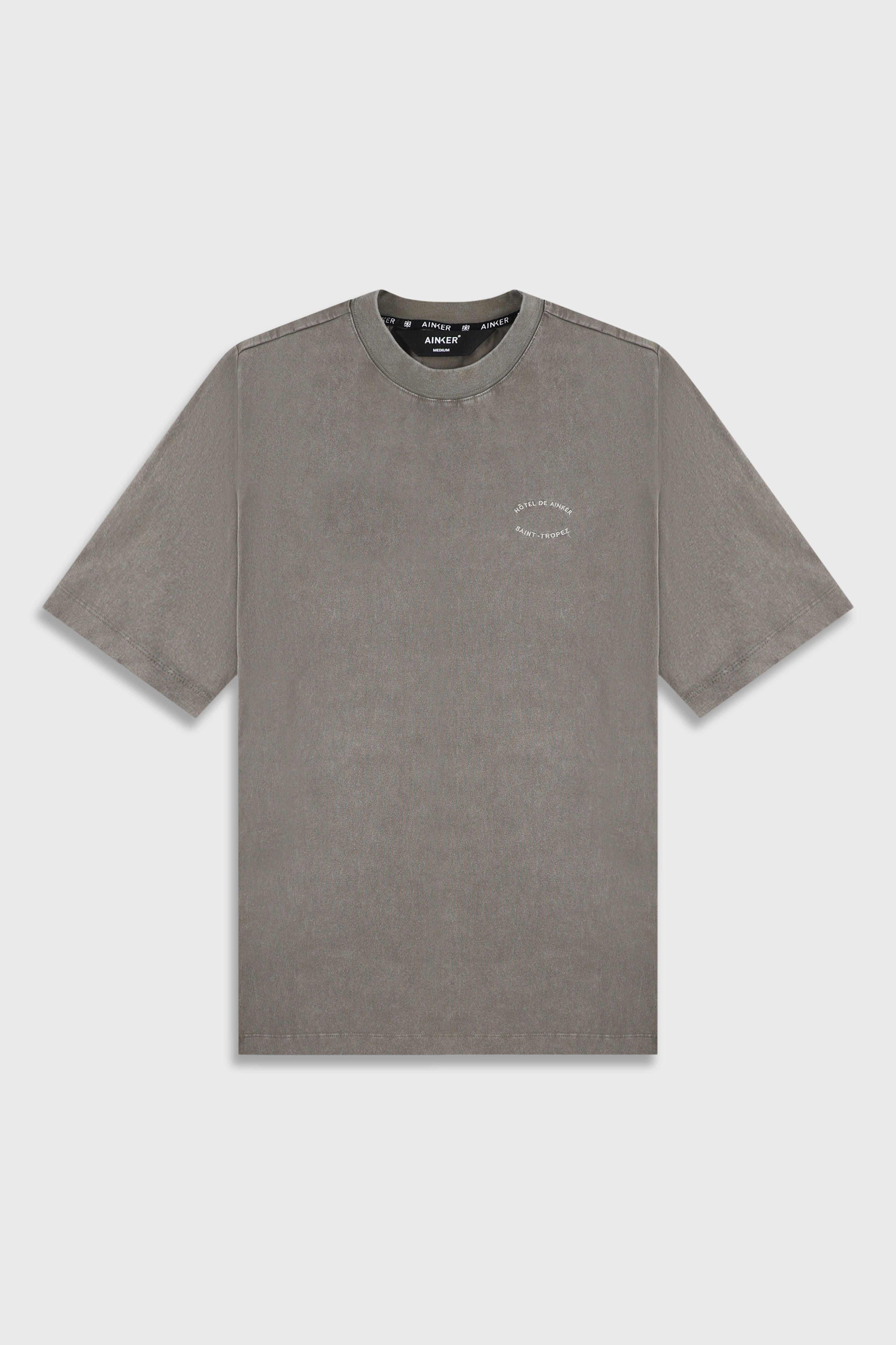 חולצה קצרה Cotton Wash 740 Mocha