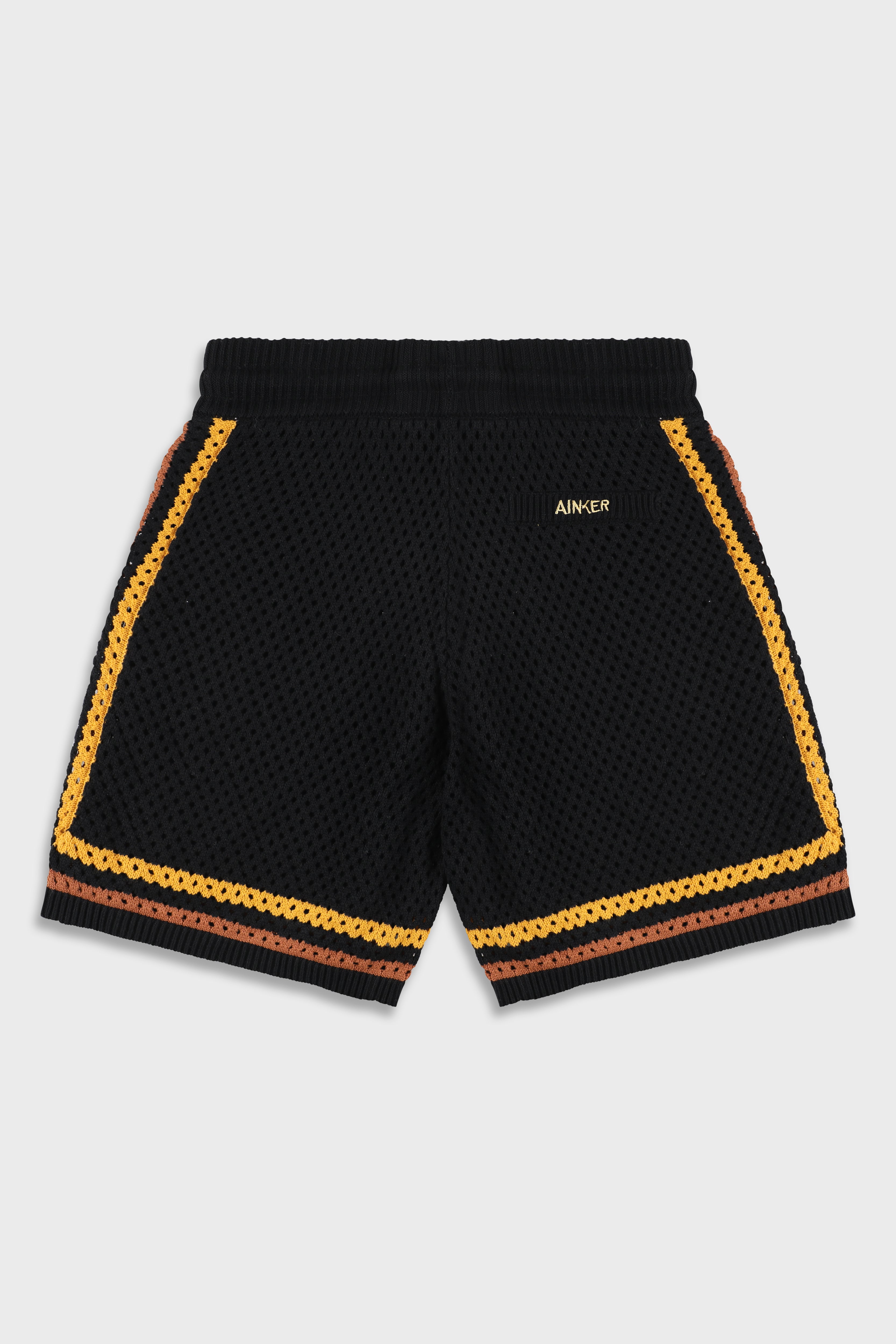 מכנס קצר Black Orange Mesh 804