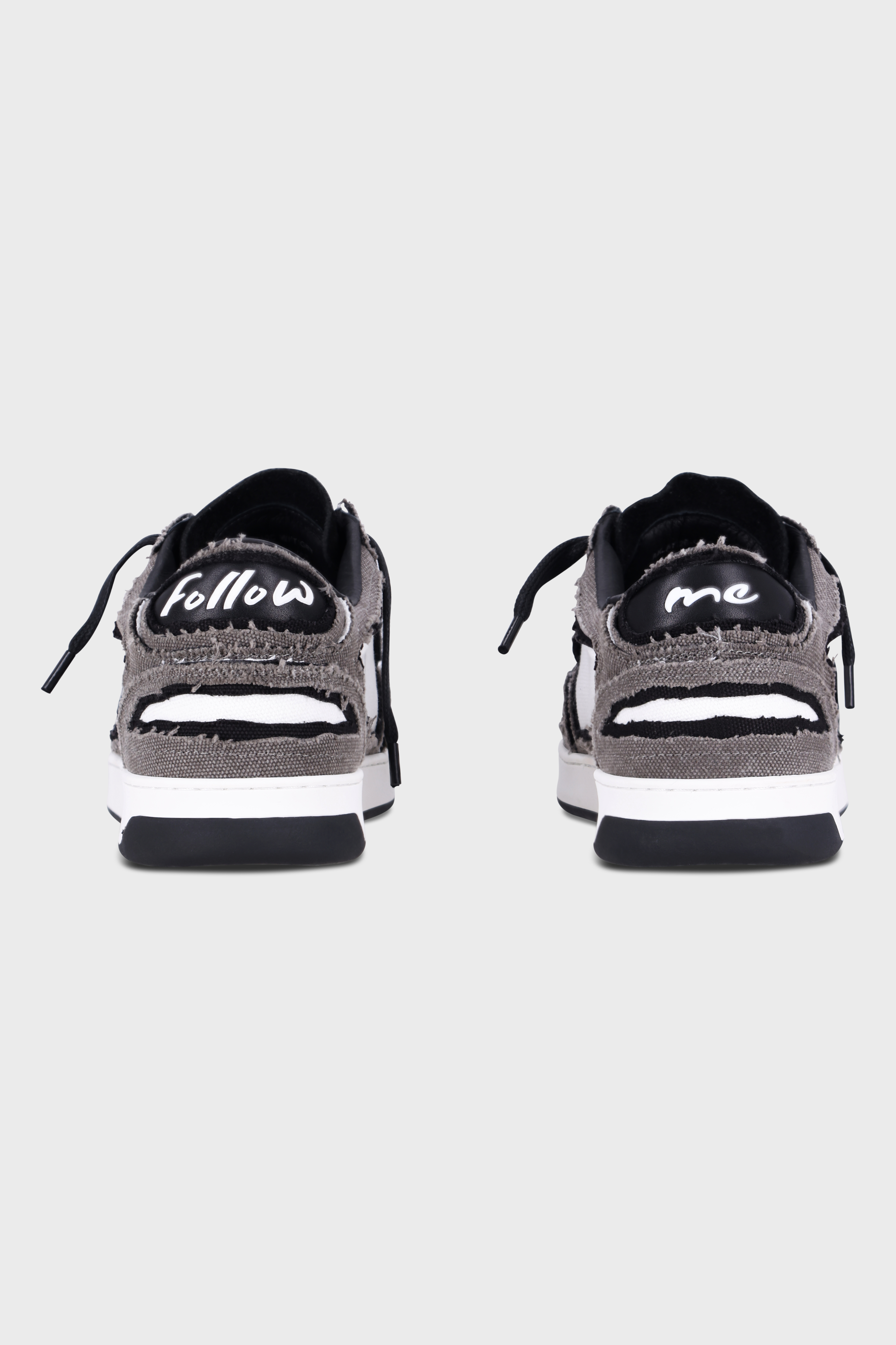 סניקרס Lay Up Canvas White Black Gray