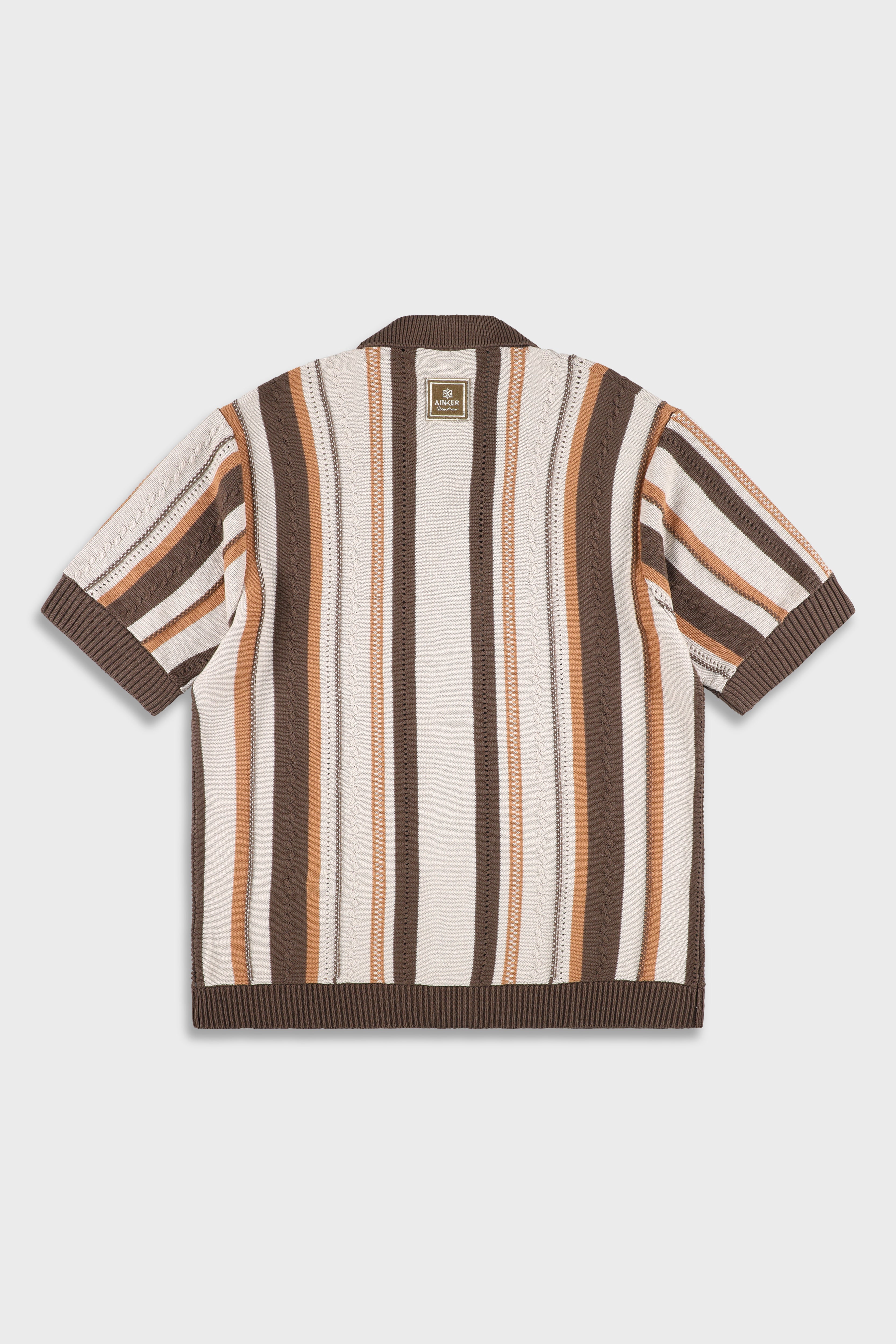 חולצה מכופתרת Brown 720