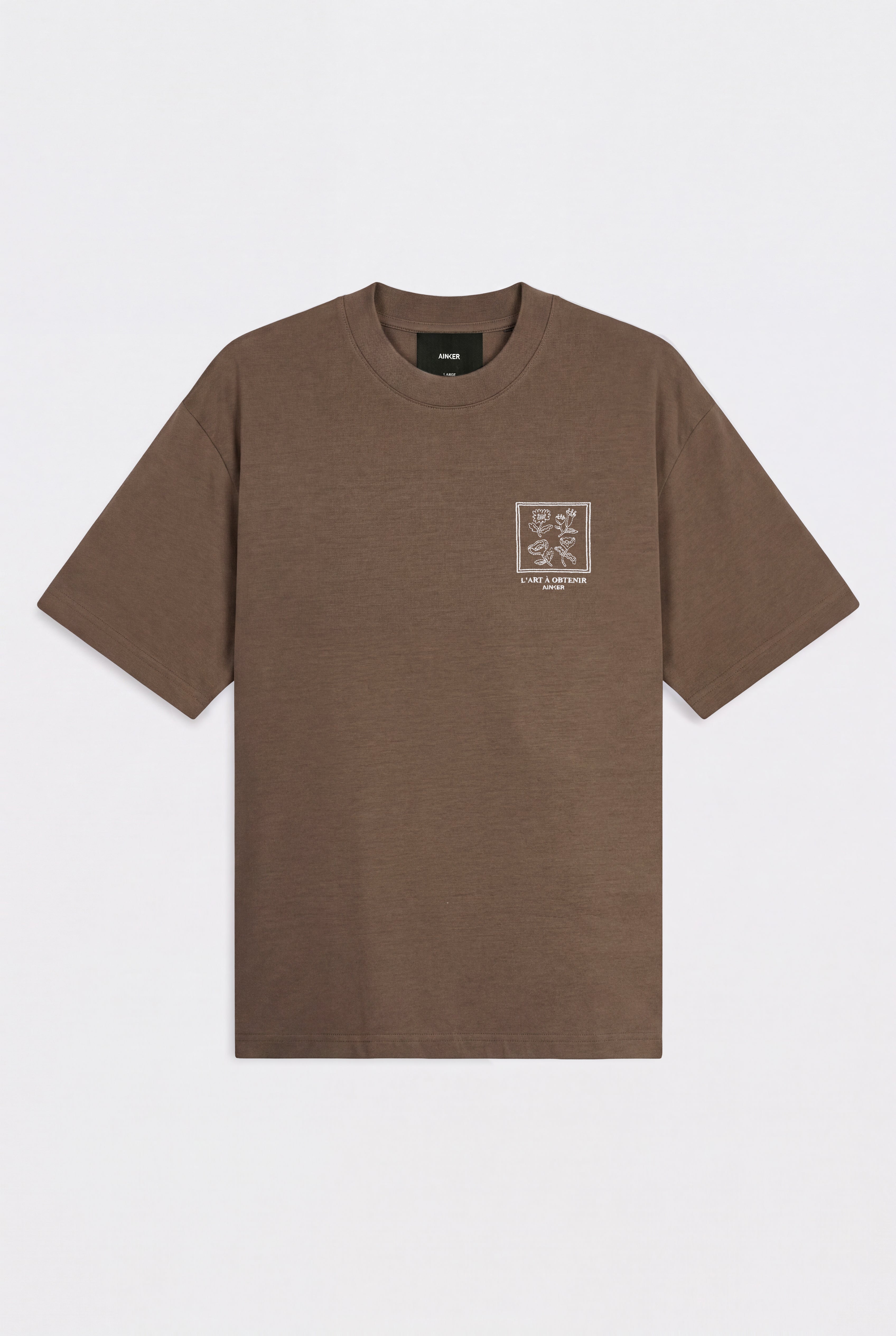 חולצה קצרה Mercerized 1149 Brown