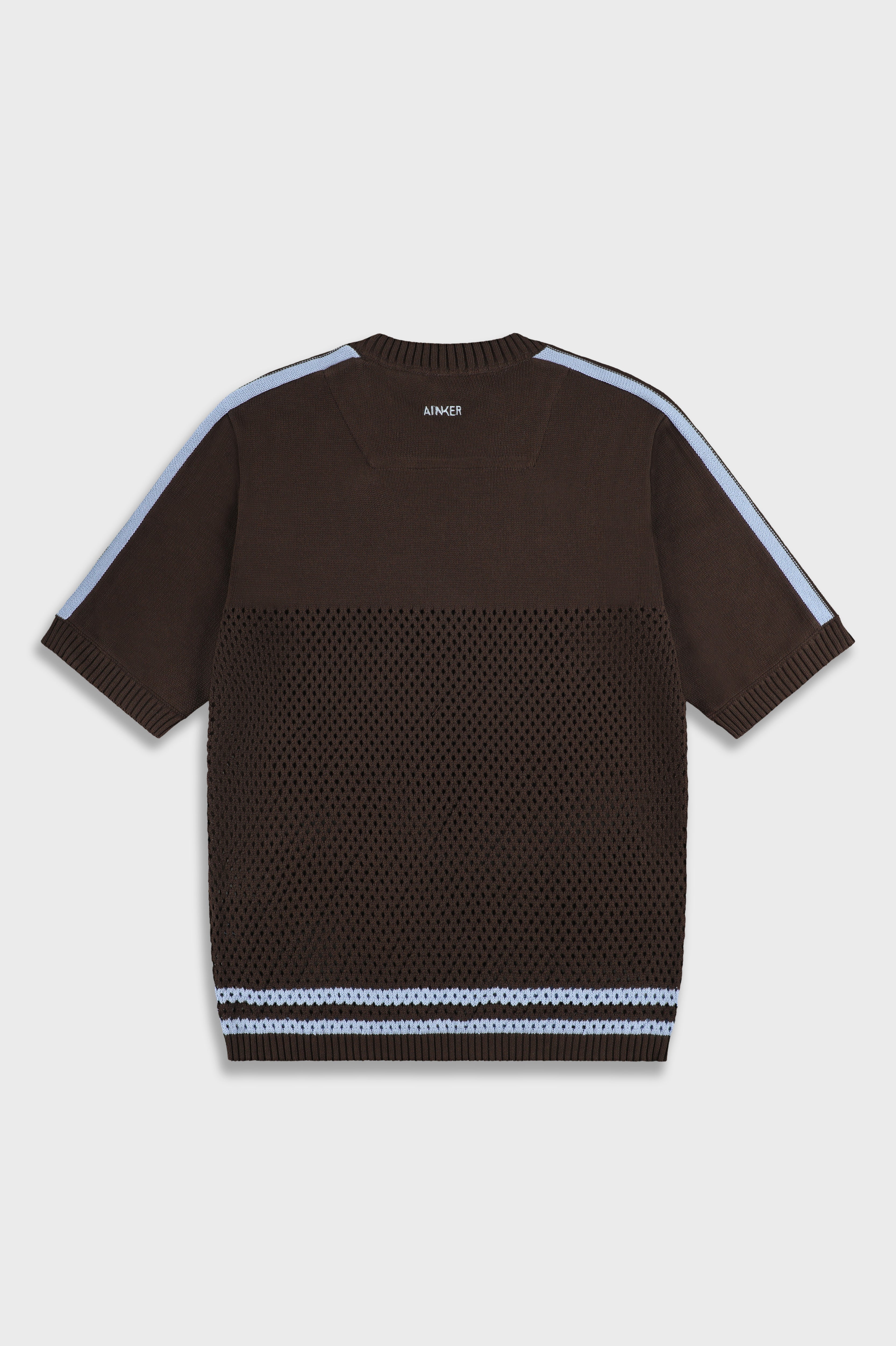 חולצה קצרה Brown Mesh 804