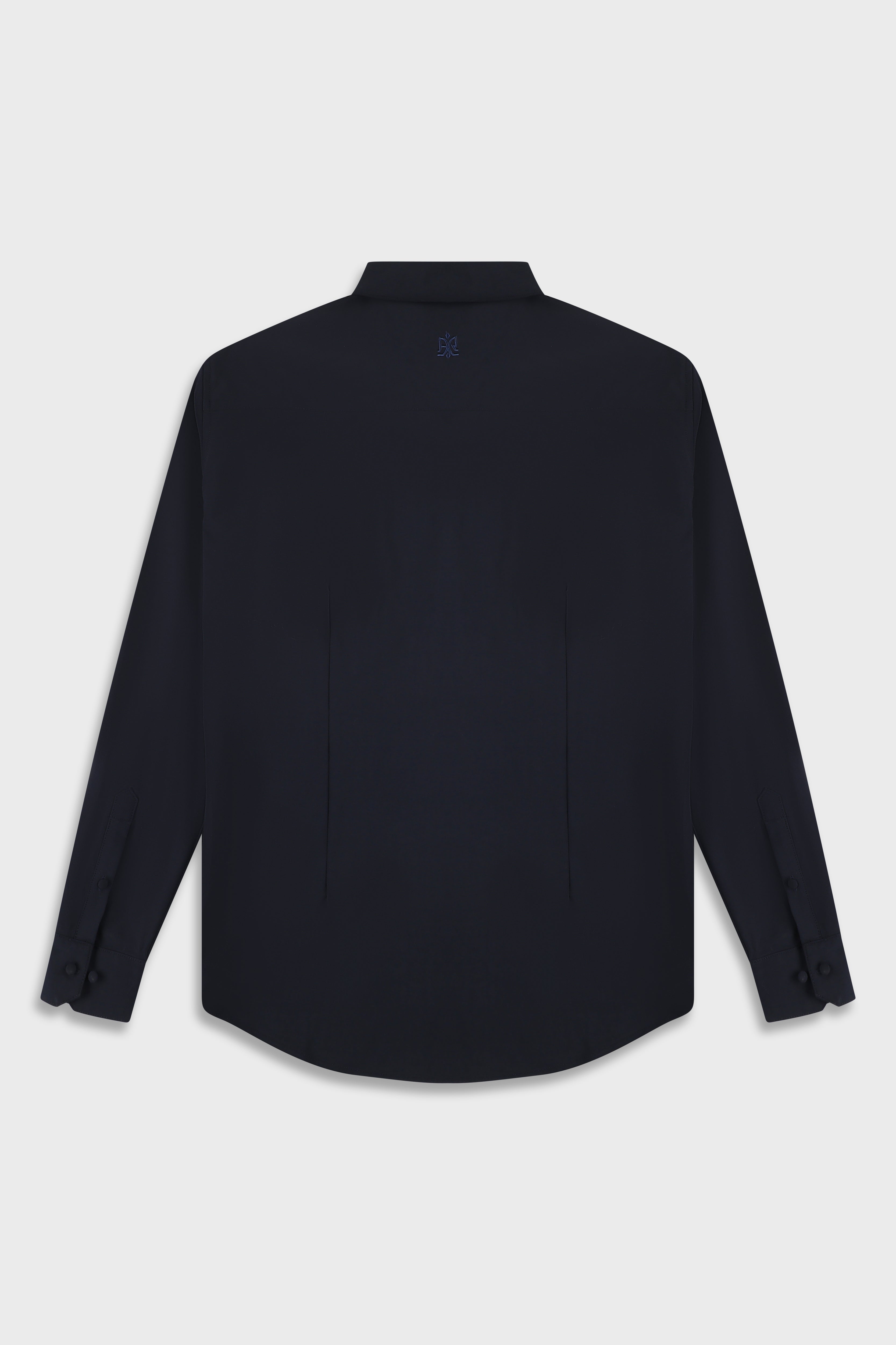 חולצה מכופתרת Wool Blend Navy 778 Zipper