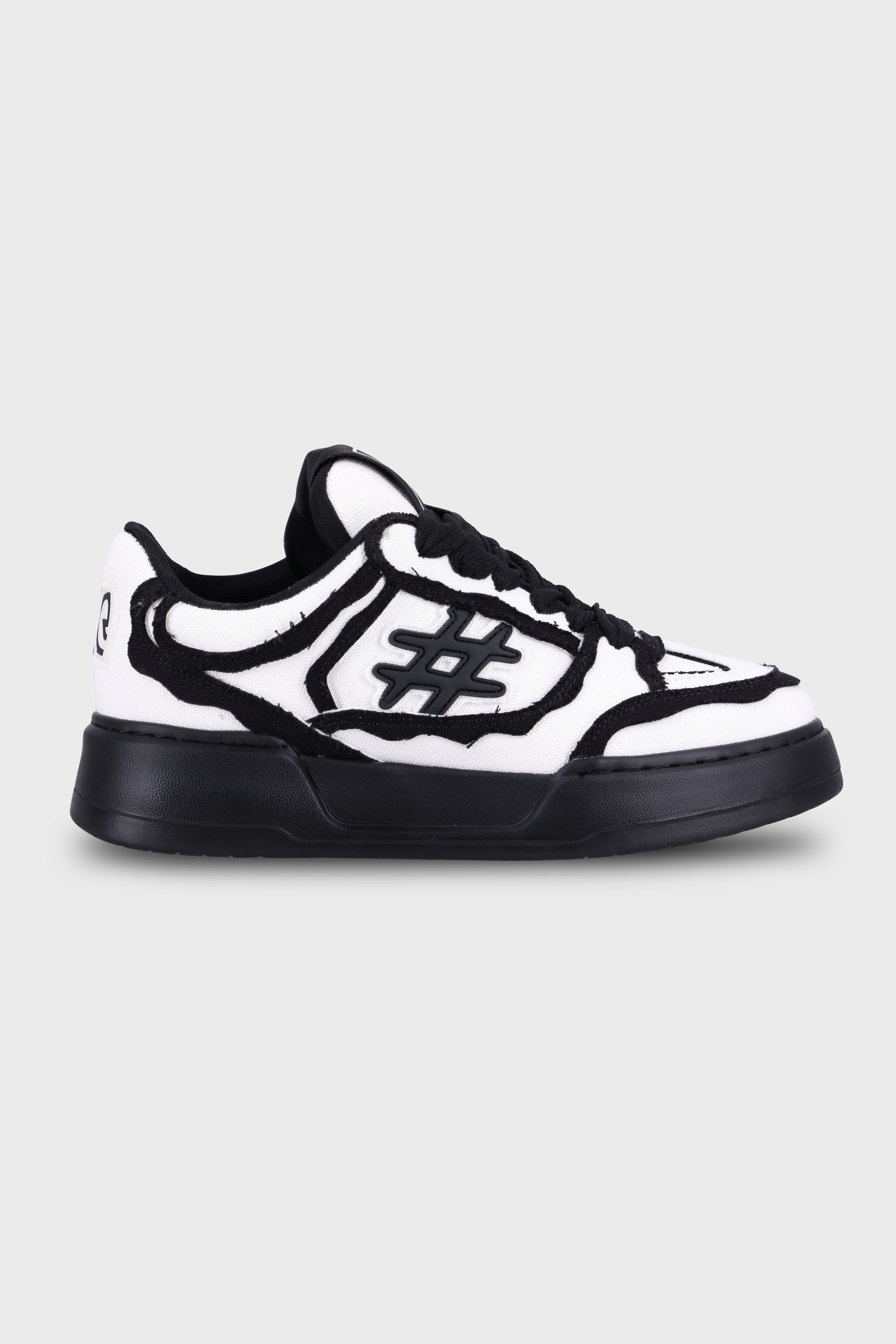 סניקרס Shark Canvas White Black