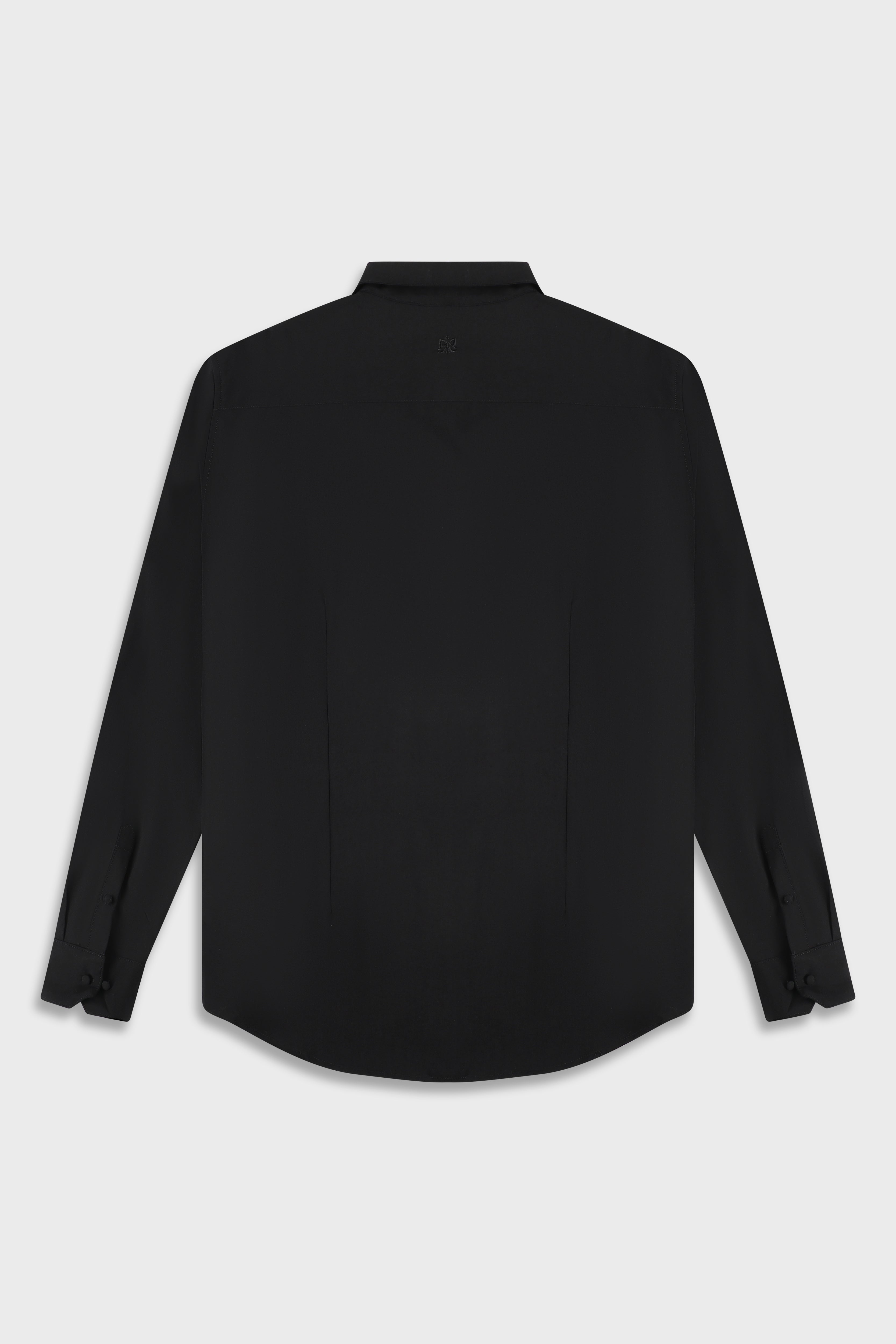 חולצה מכופתרת Wool Blend Black 778 Zipper