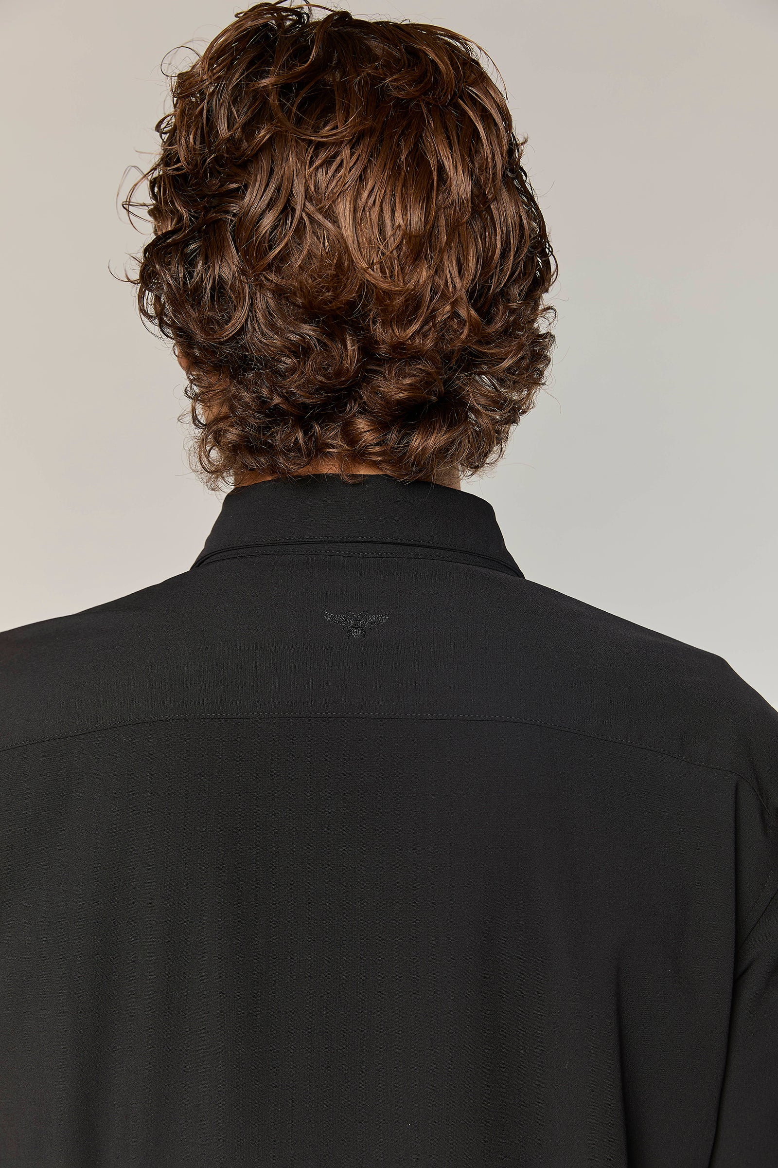 חולצה מכופתרת Wool Blend Black 779 Button