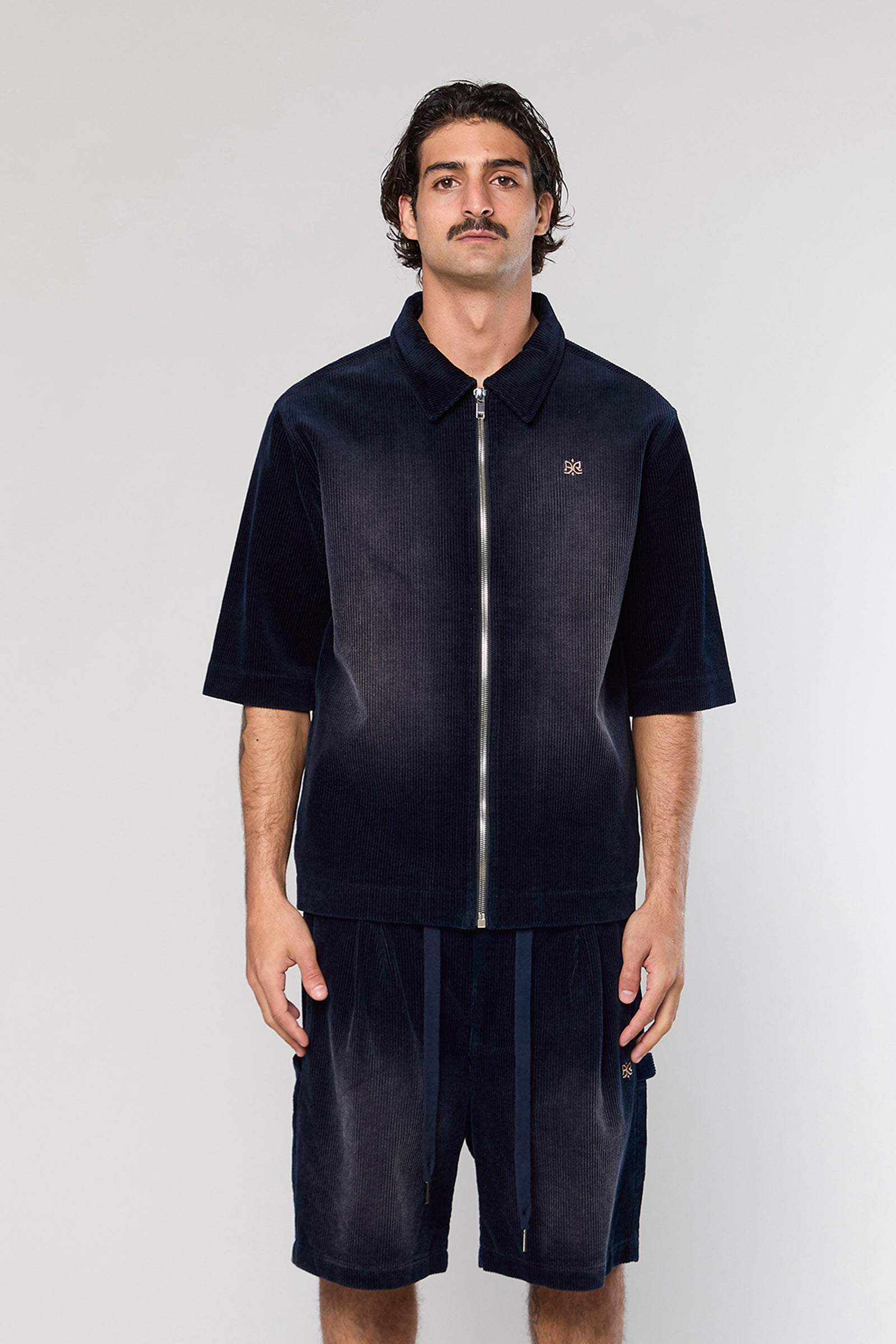 ז'קט Wash Corduroy 708 Navy