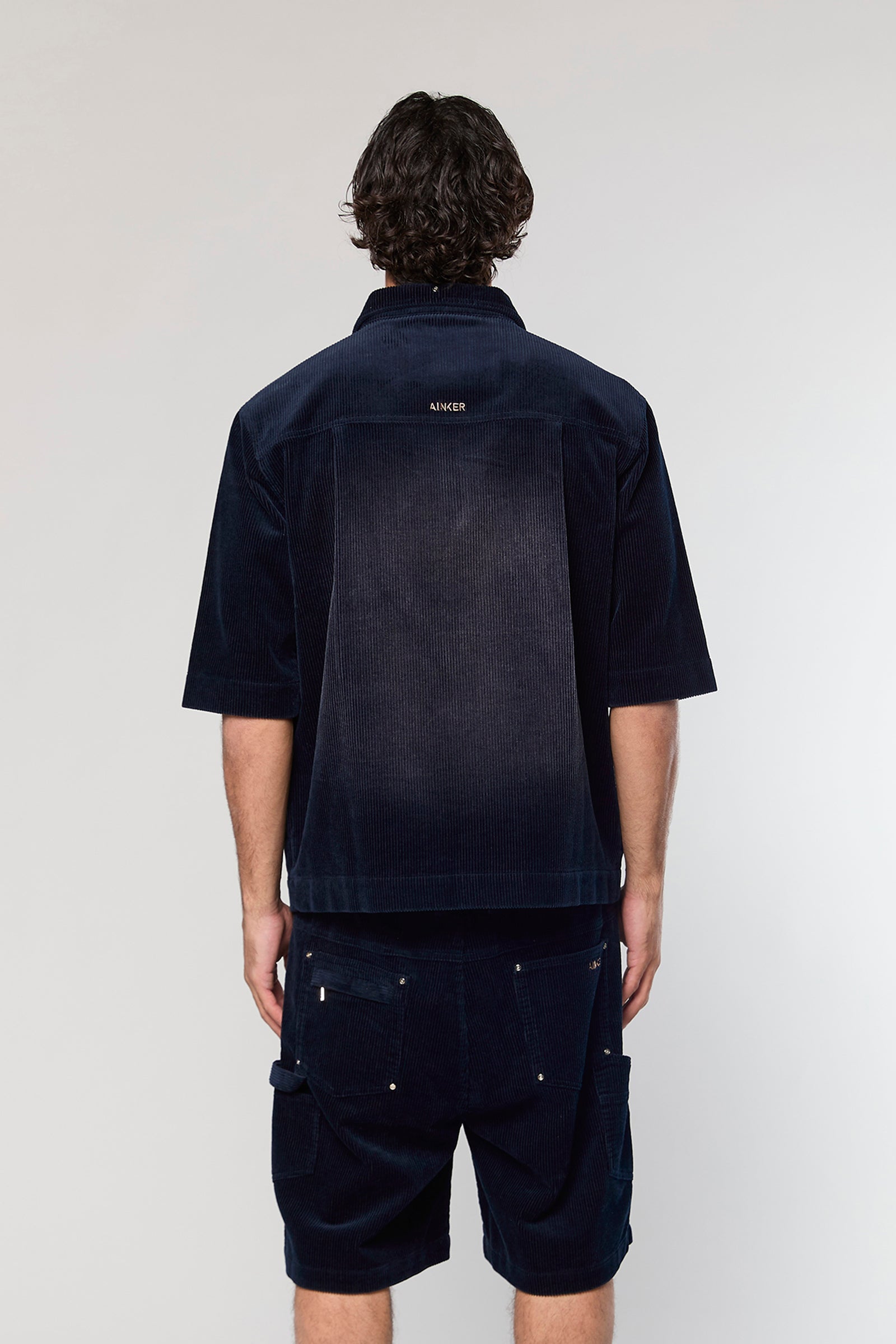 ז'קט Wash Corduroy 708 Navy