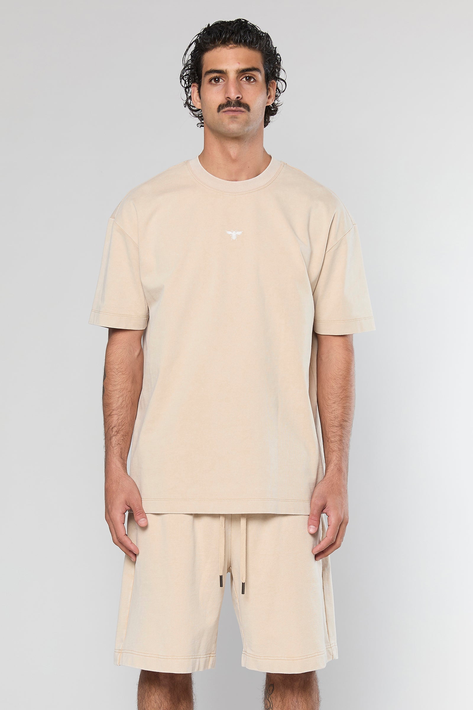 חולצה קצרה Cotton Wash 856 Beige