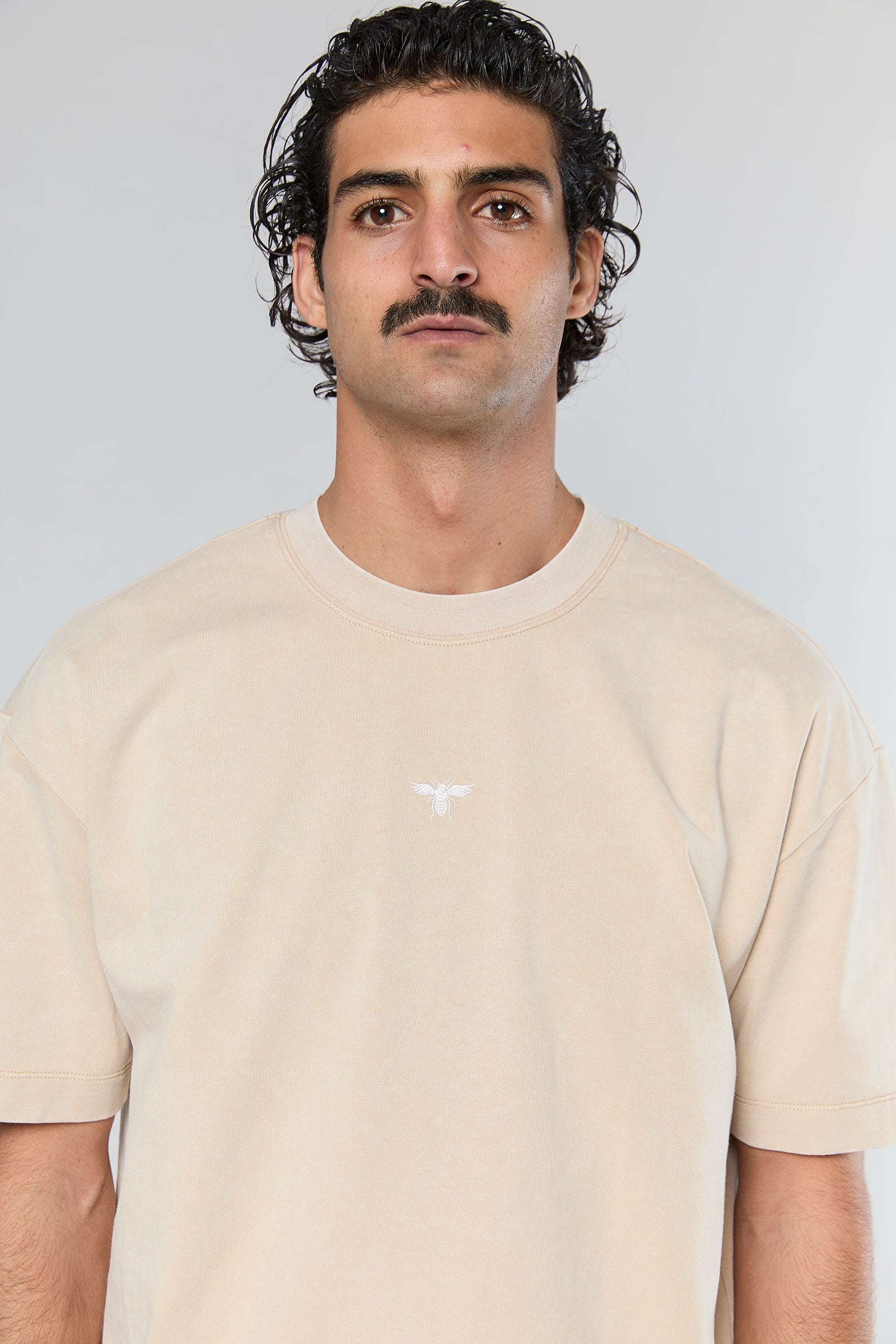 חולצה קצרה Cotton Wash 856 Beige