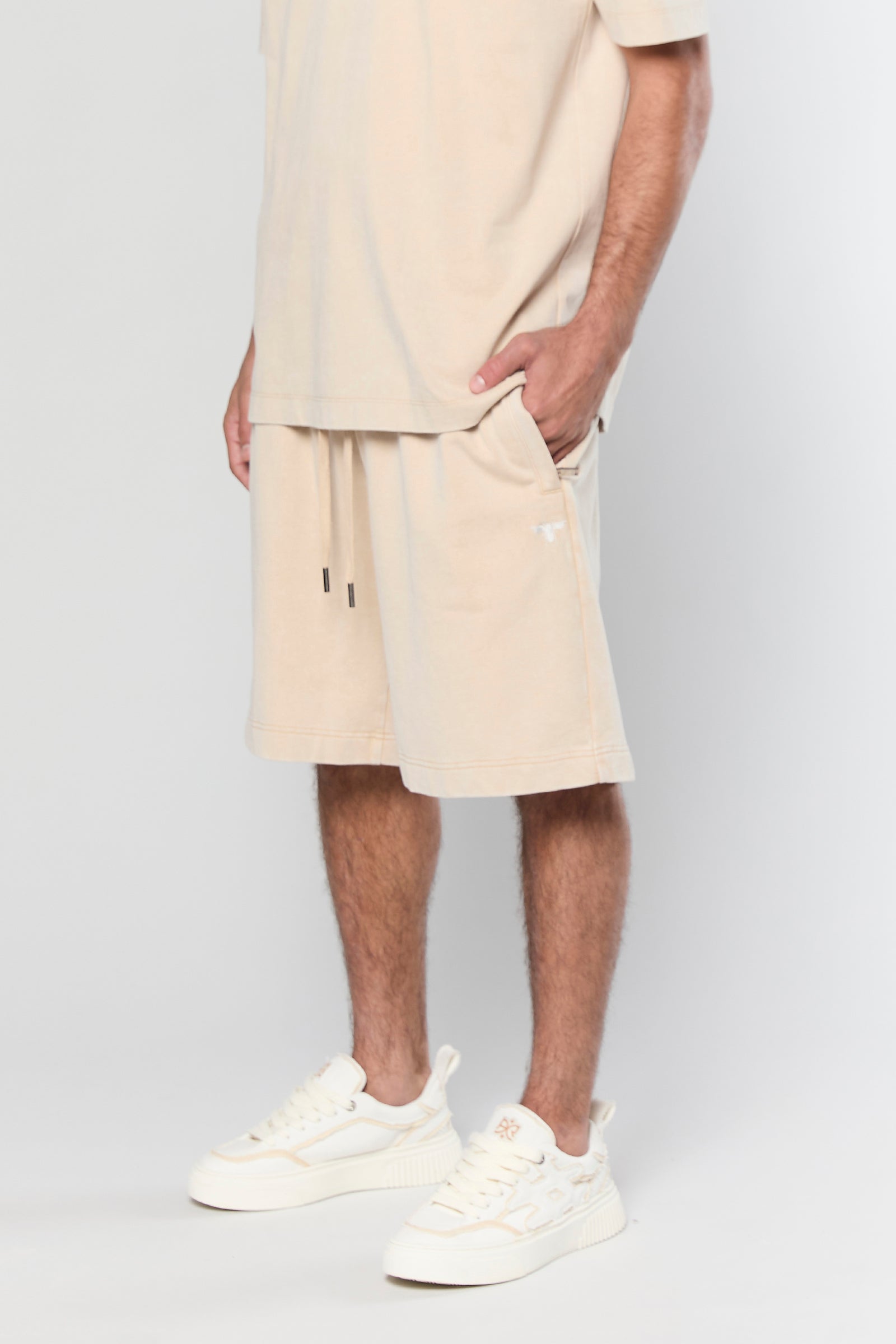 מכנס קצר 856 Beige Wash
