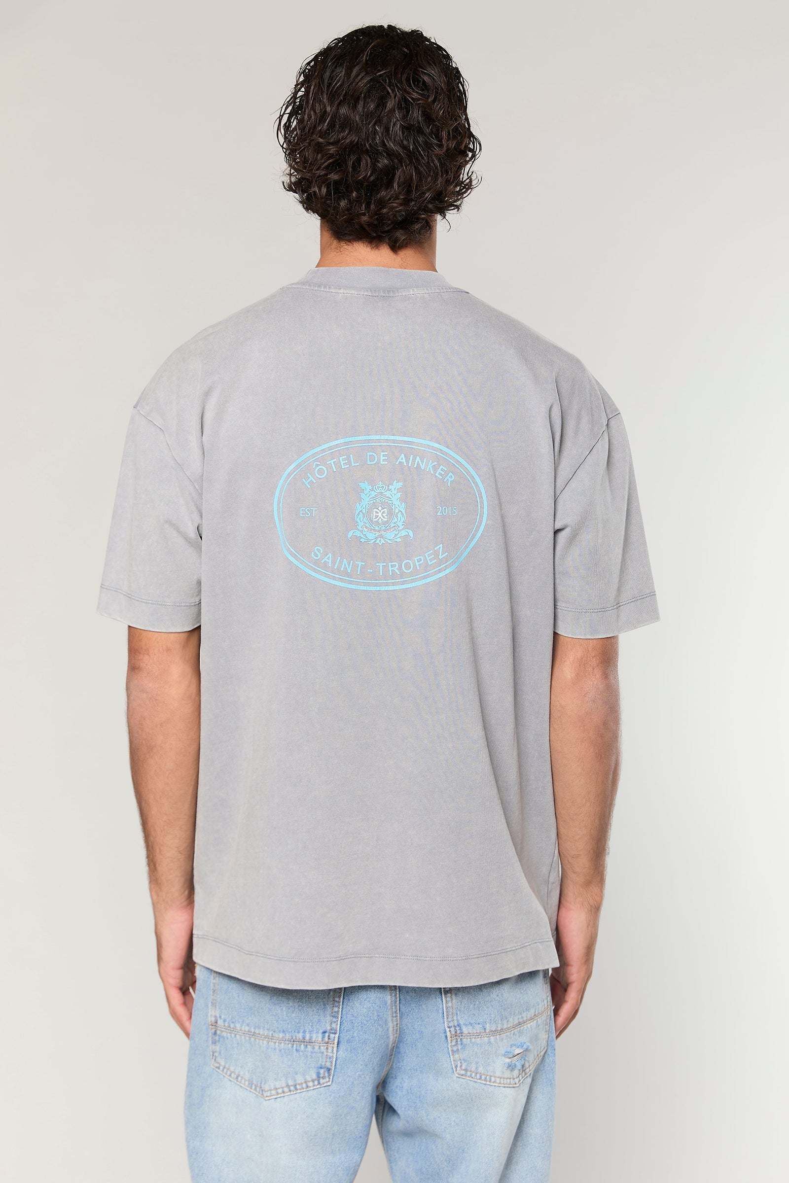חולצה קצרה Cotton Wash 740 L.Gray