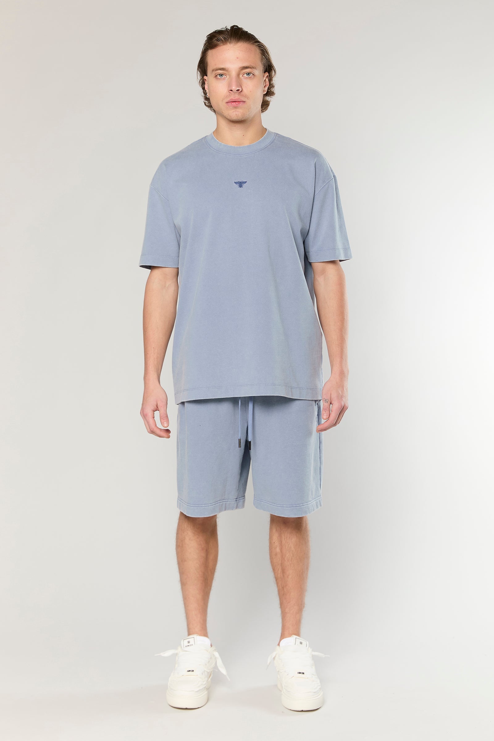 חולצה קצרה Cotton Wash 856 L.Blue