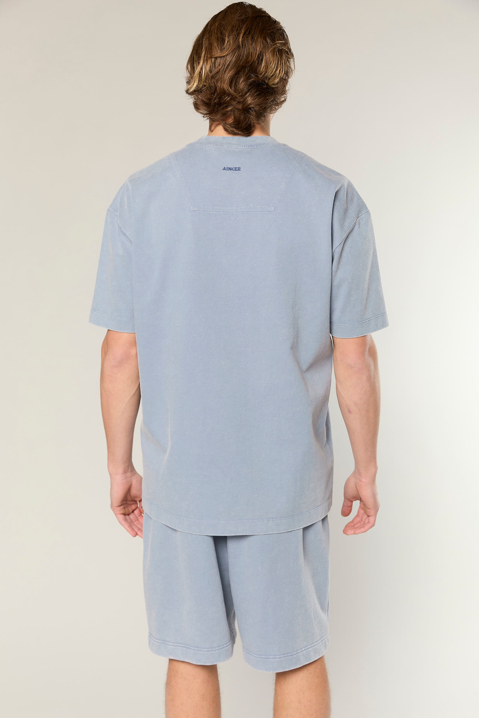 חולצה קצרה Cotton Wash 856 L.Blue