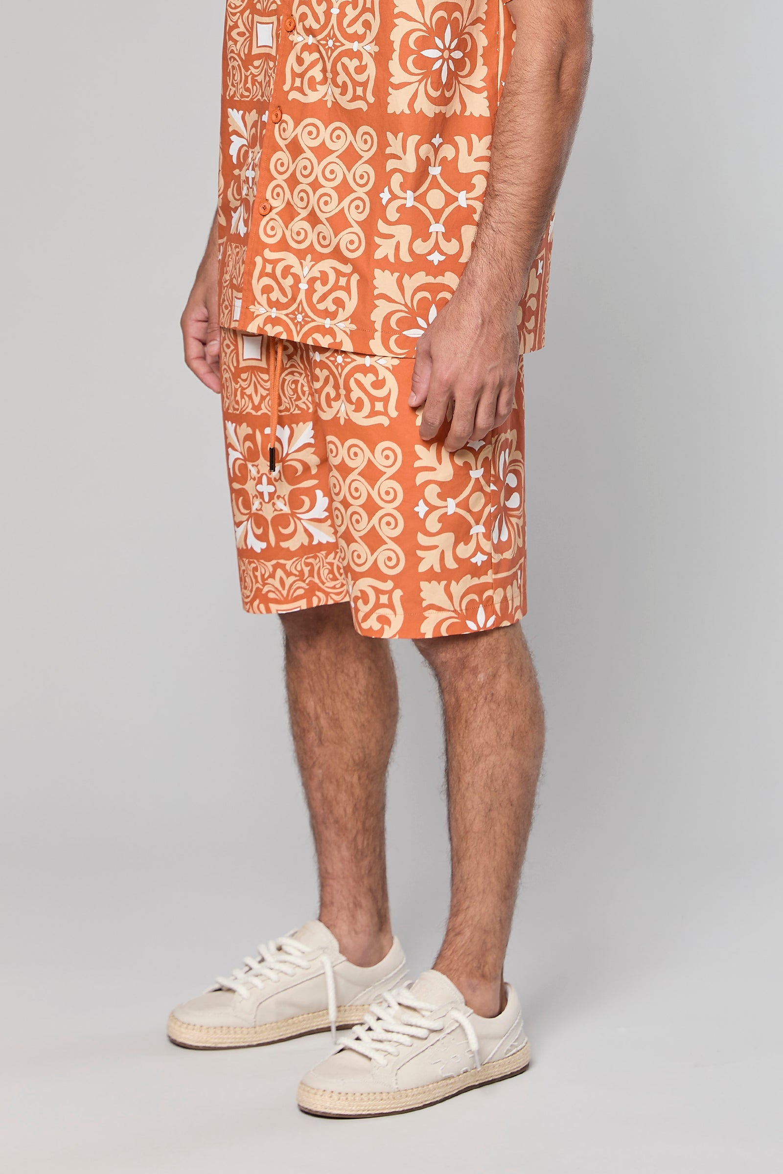 מכנס קצר Cotton Poplin 840 Terracotta
