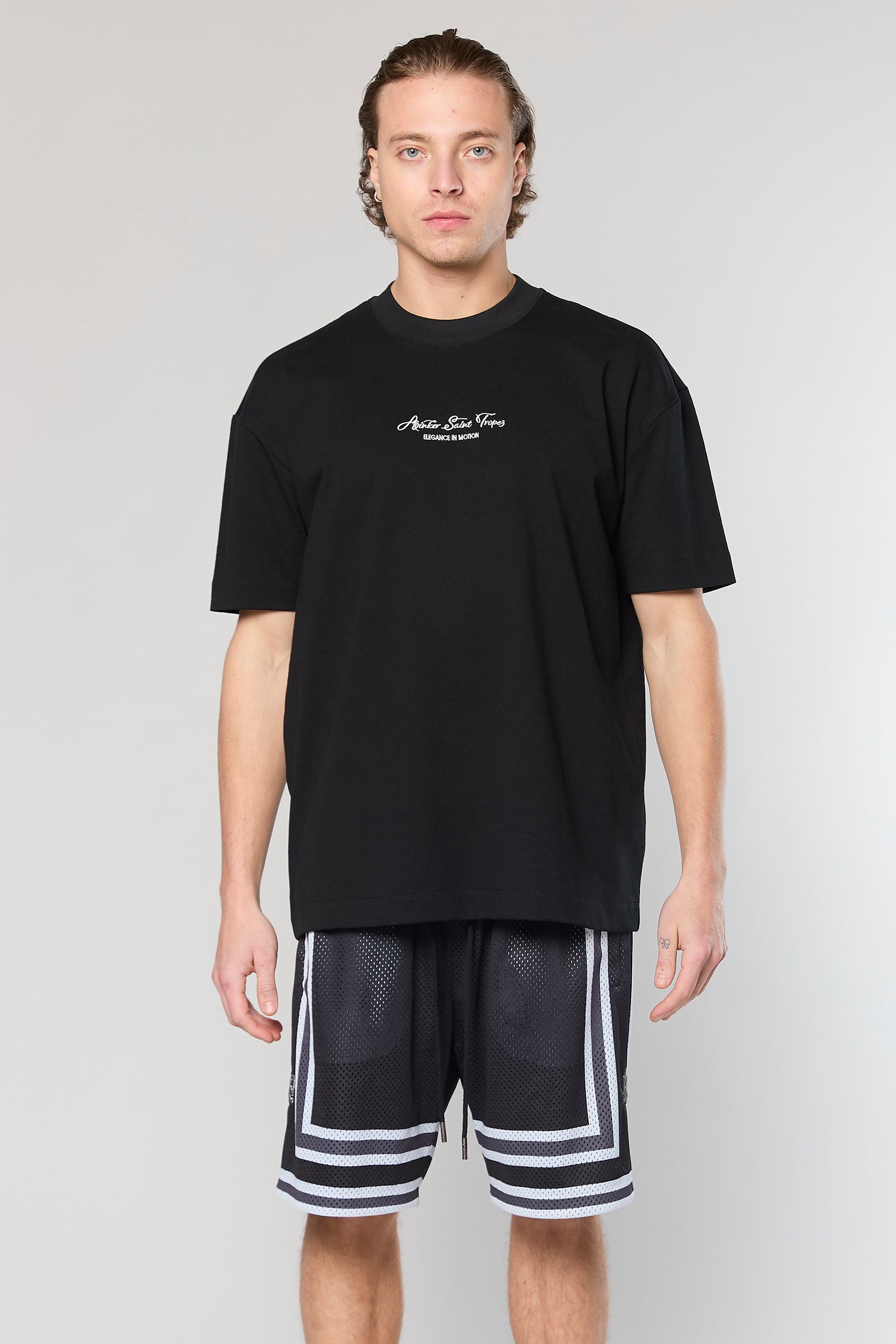 חולצה קצרה Cotton 729 Black