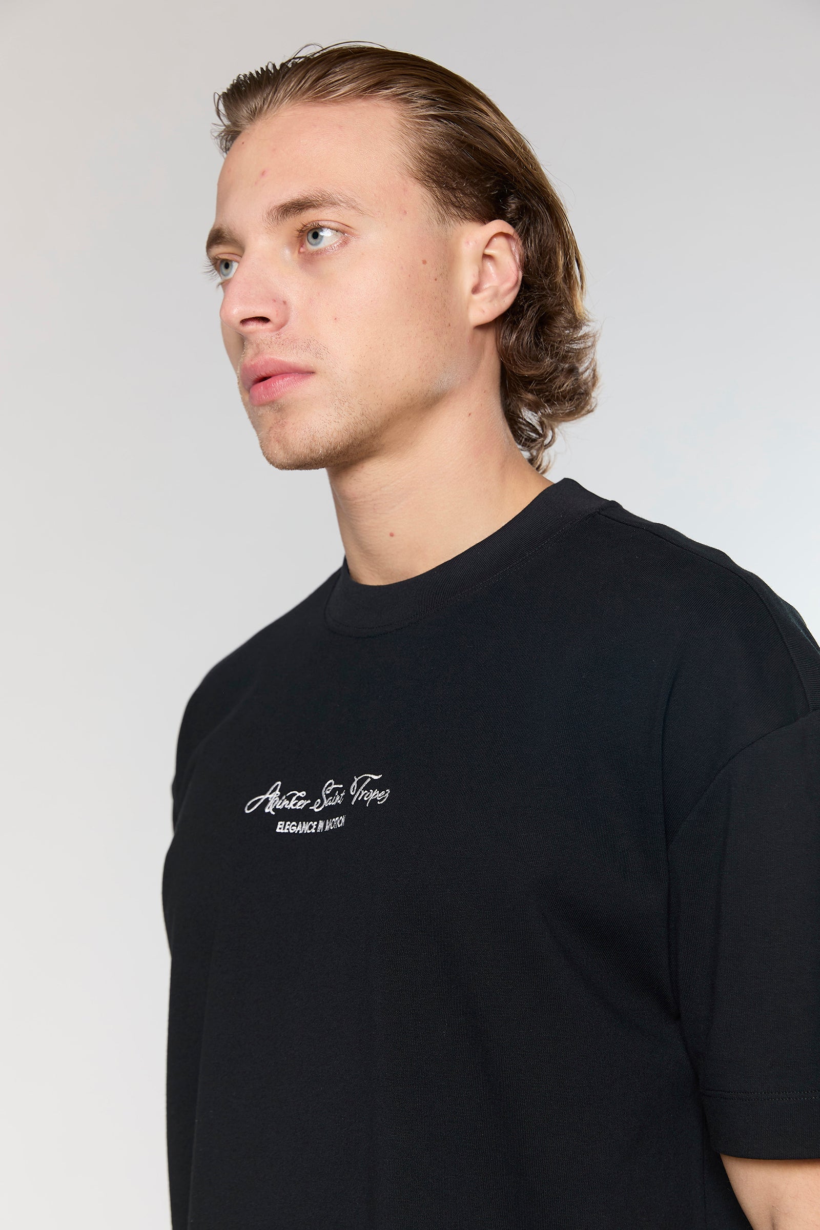חולצה קצרה Cotton 729 Black