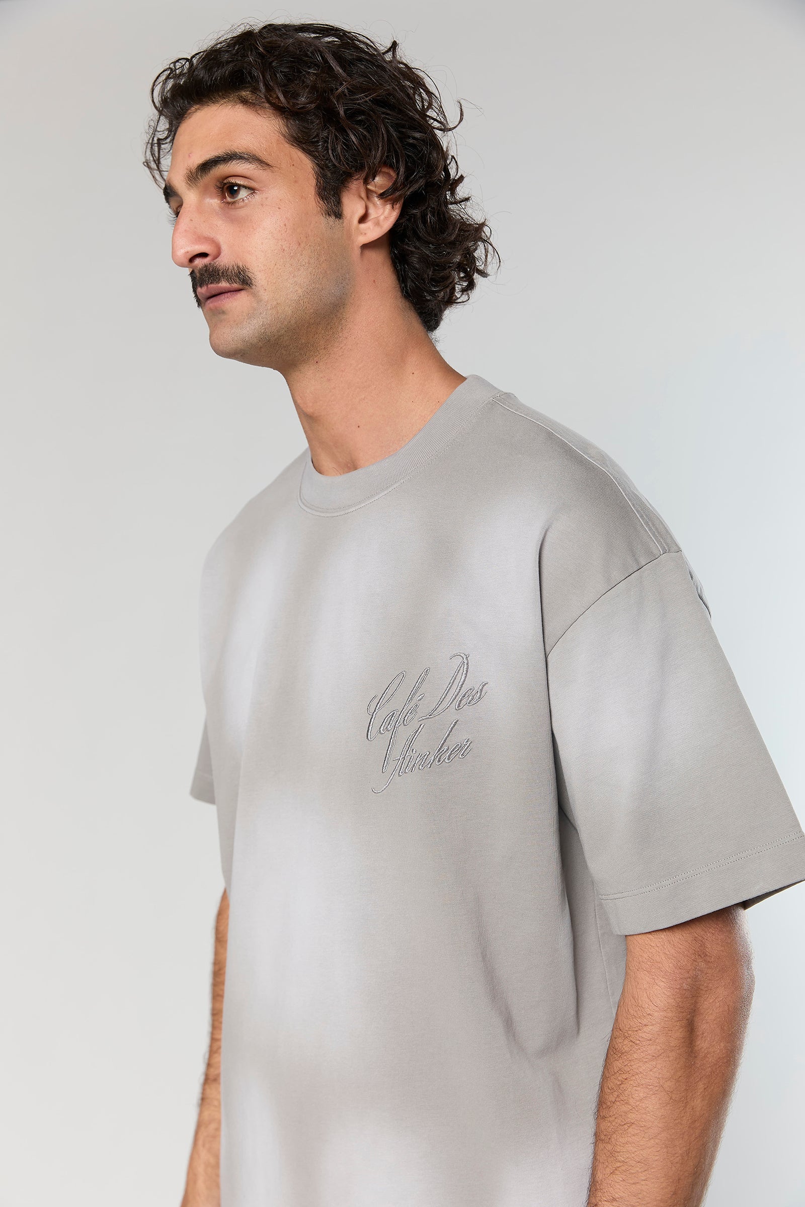 חולצה קצרה Cotton Wash 811 L.Gray