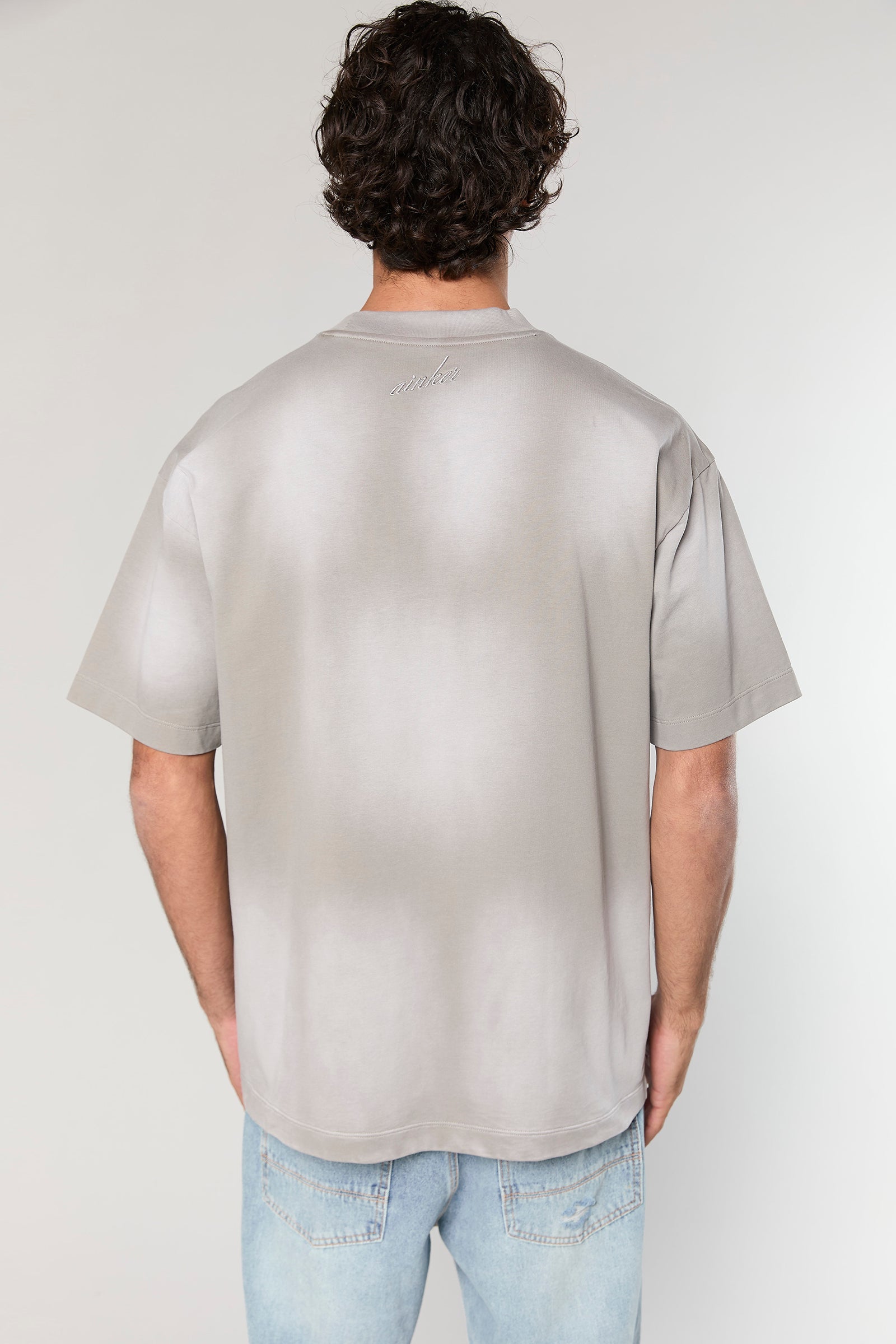 חולצה קצרה Cotton Wash 811 L.Gray