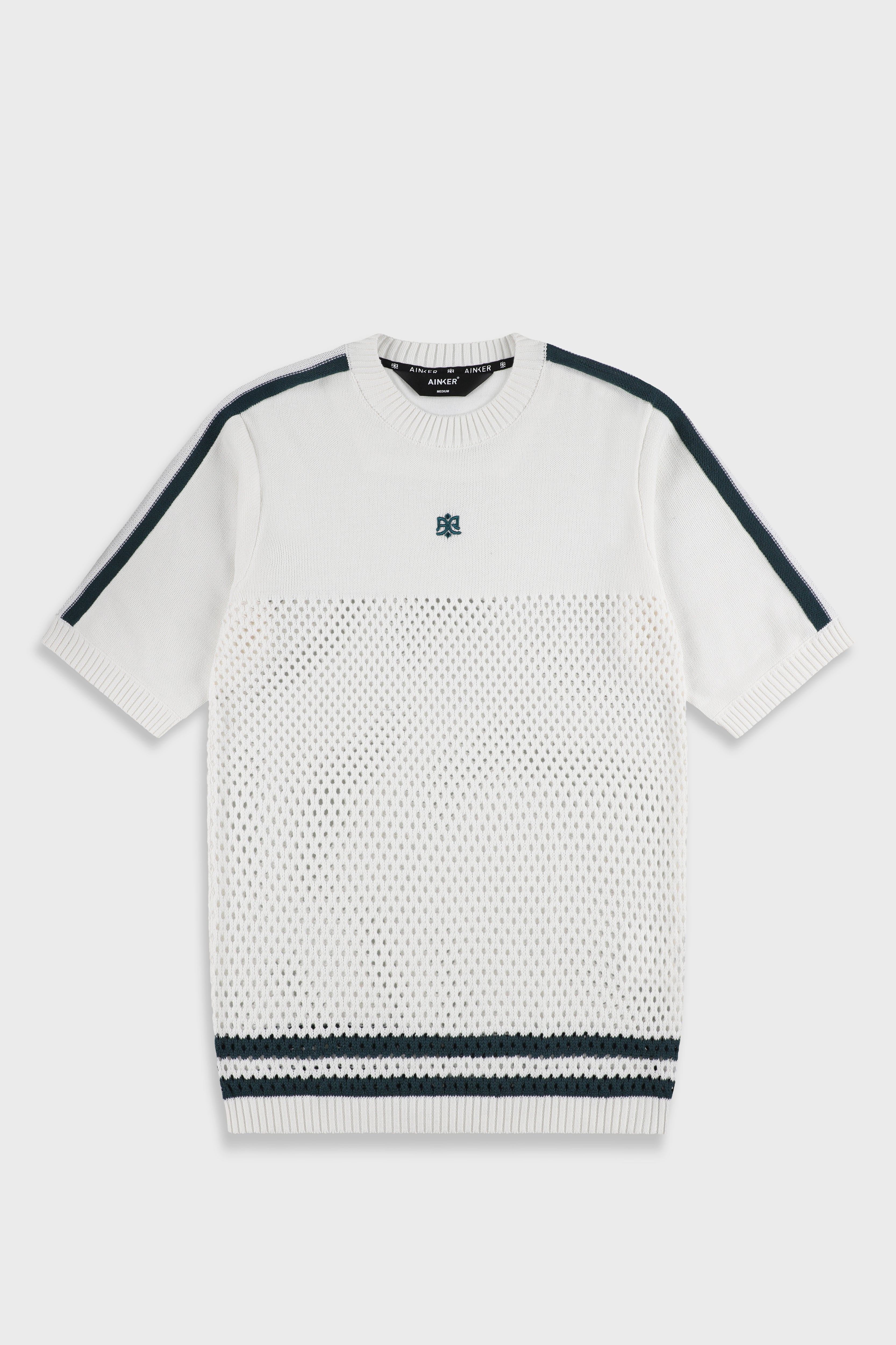 חולצה קצרה White Mesh 804