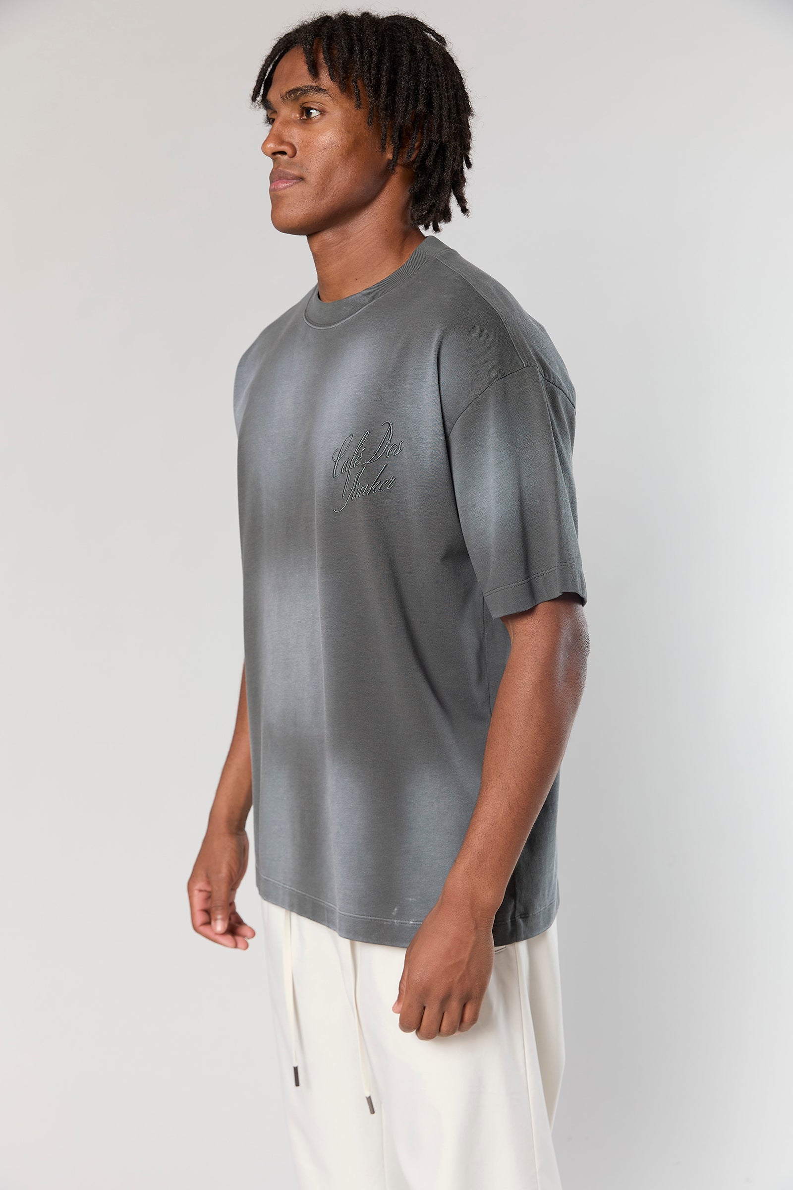 חולצה קצרה Cotton Wash 811 D.Gray