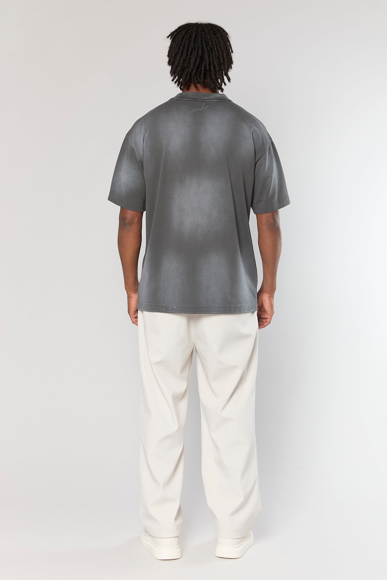 חולצה קצרה Cotton Wash 811 D.Gray