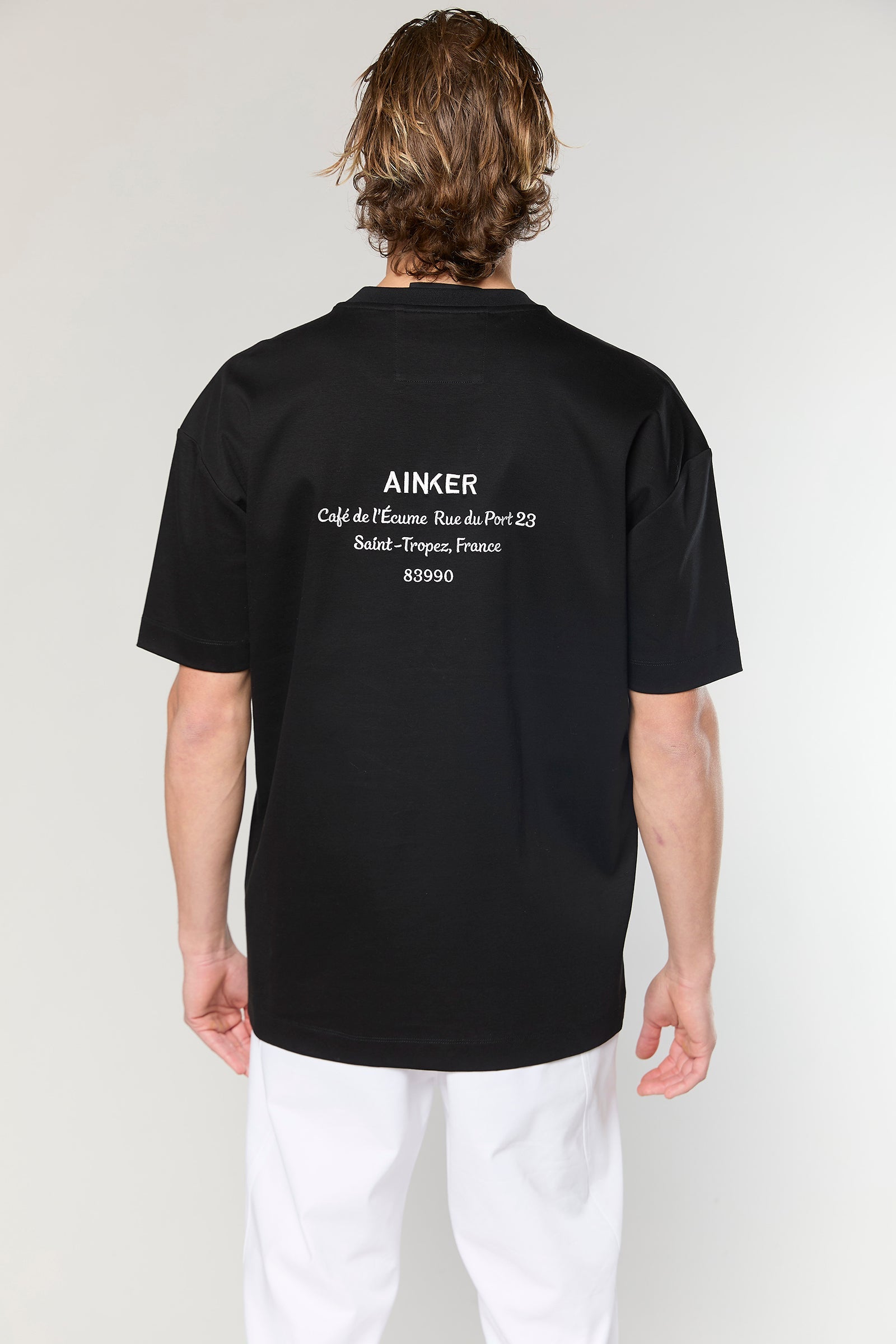 חולצת טישרט מרסריז 727 שחורה - Ainker