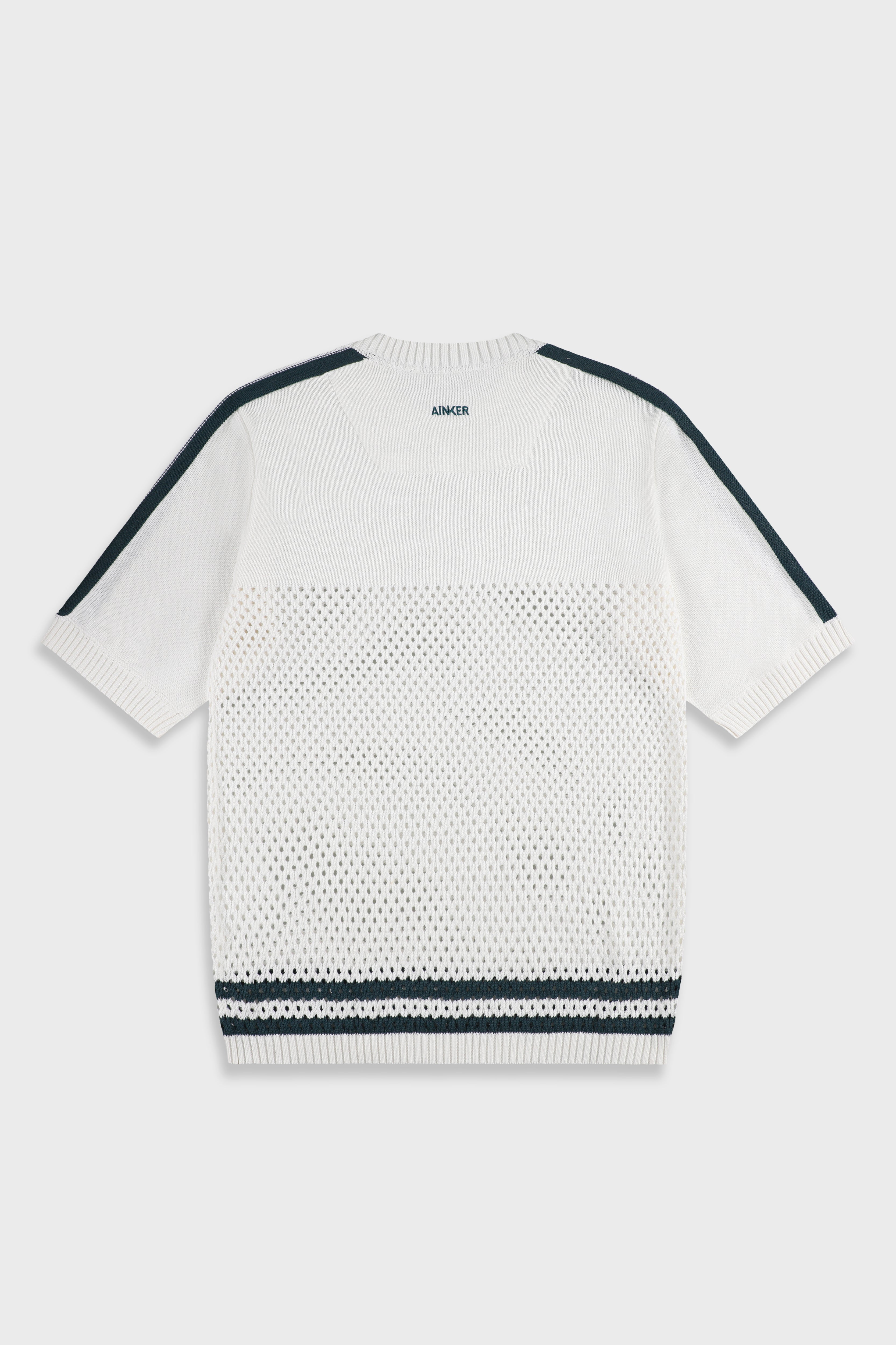 חולצה קצרה White Mesh 804