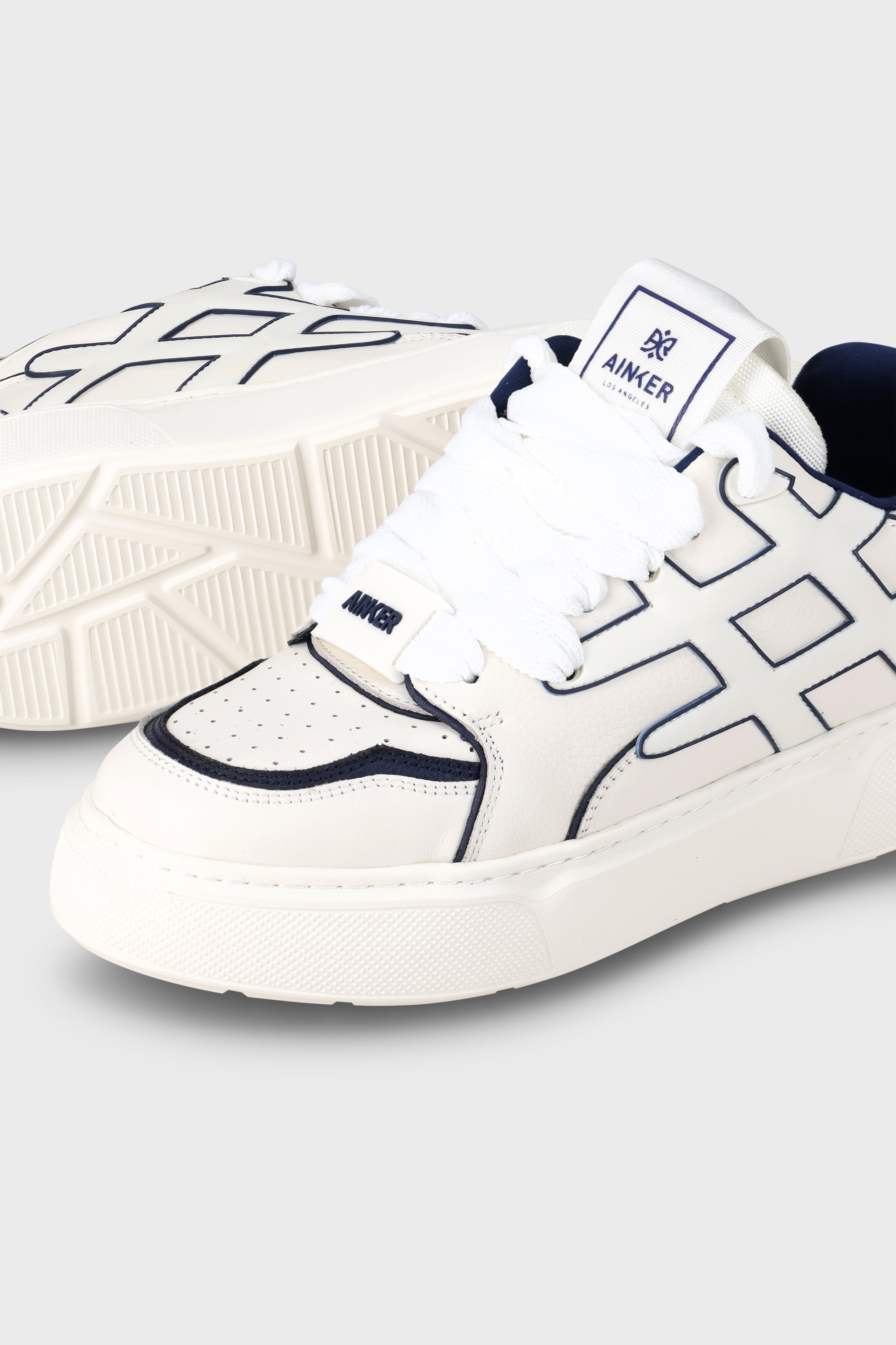 סניקרס Backdoor Leather White Blue