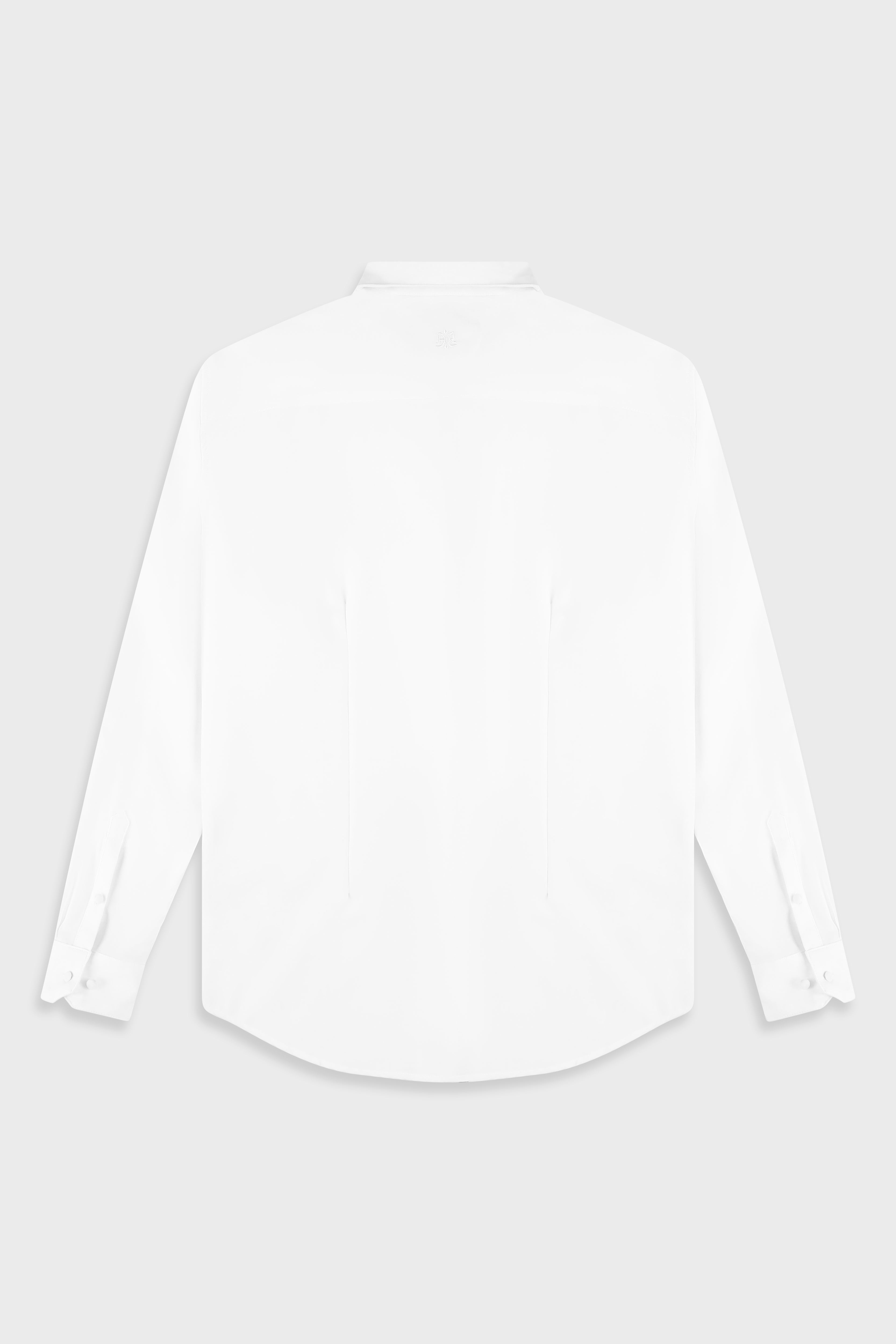 חולצה מכופתרת Wool Blend White 778 Zipper