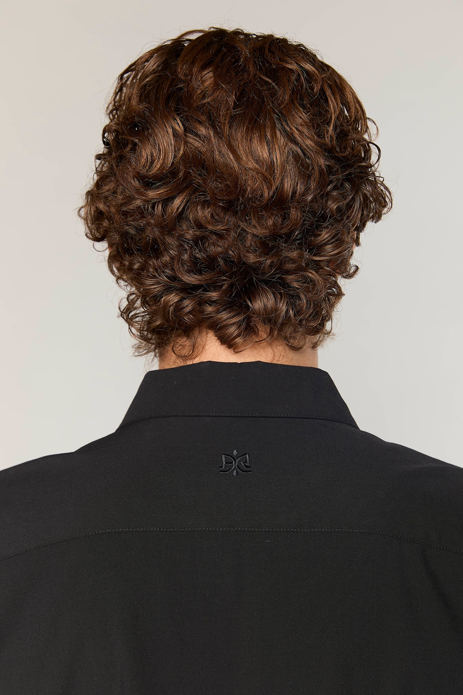 חולצה מכופתרת Wool Blend Black 778 Zipper