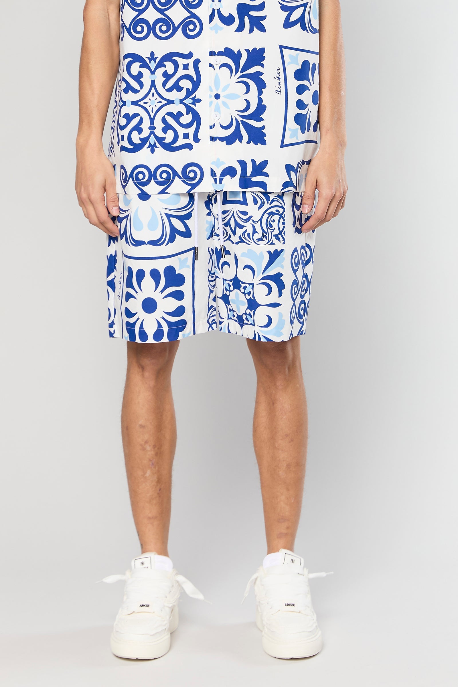 מכנס קצר Cotton Poplin 840 Blue