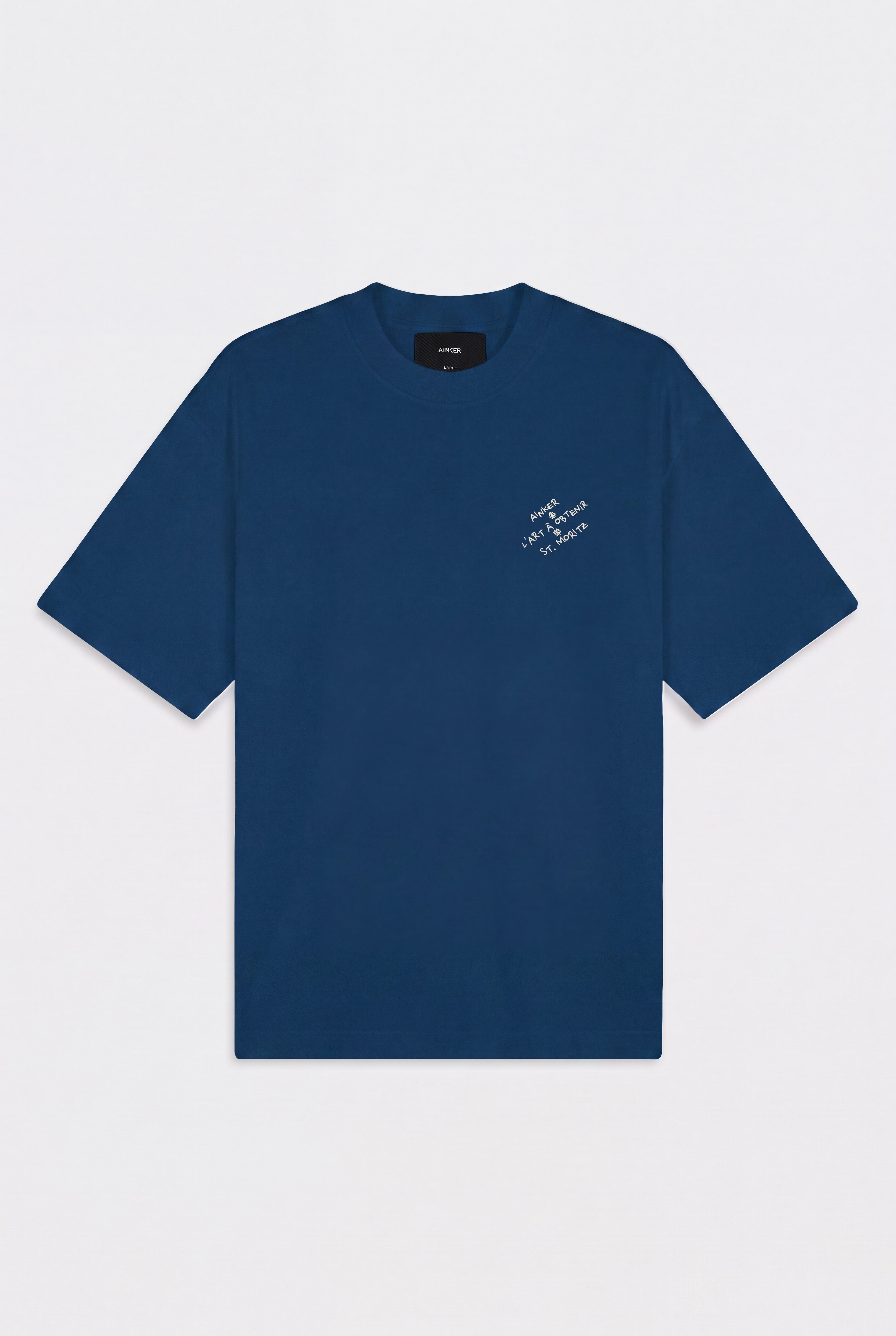 חולצה קצרה Mercerized 1139 Blue